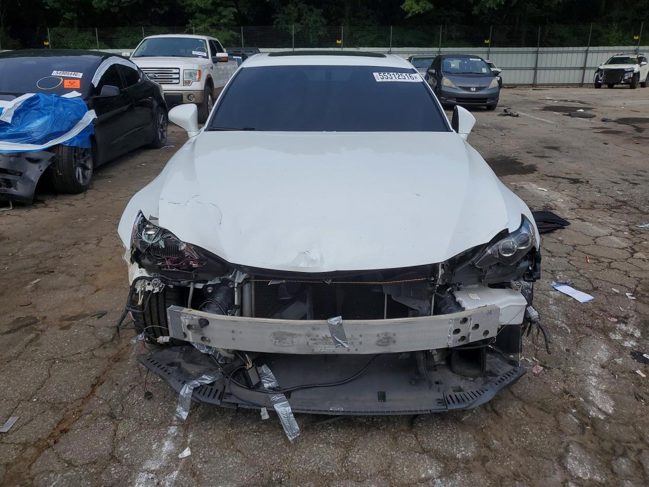 2014 Lexus Is 350 White vin: JTHBE1D23E5012650