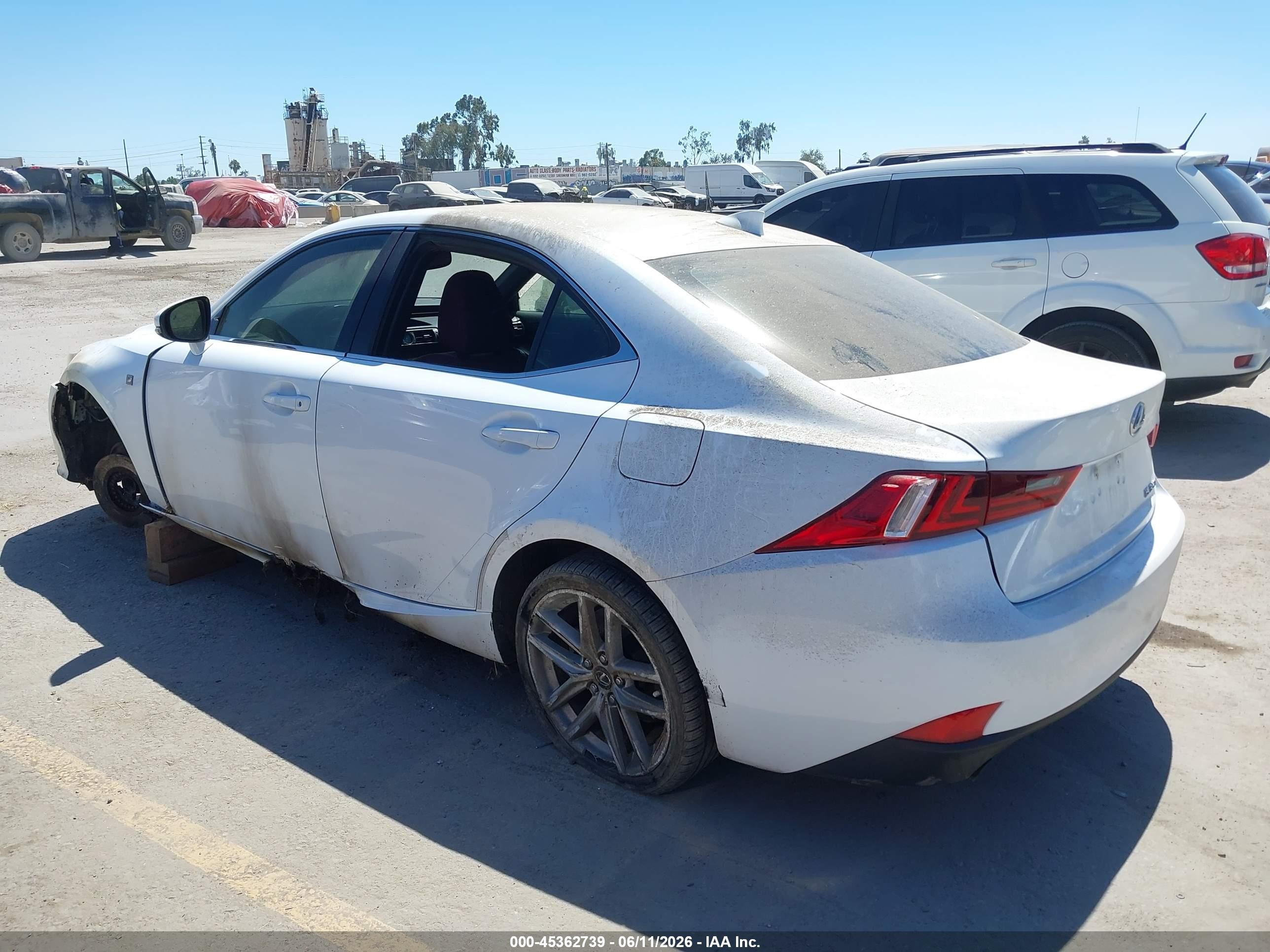 2014 Lexus Is 350   White vin: JTHBE1D24E5005559