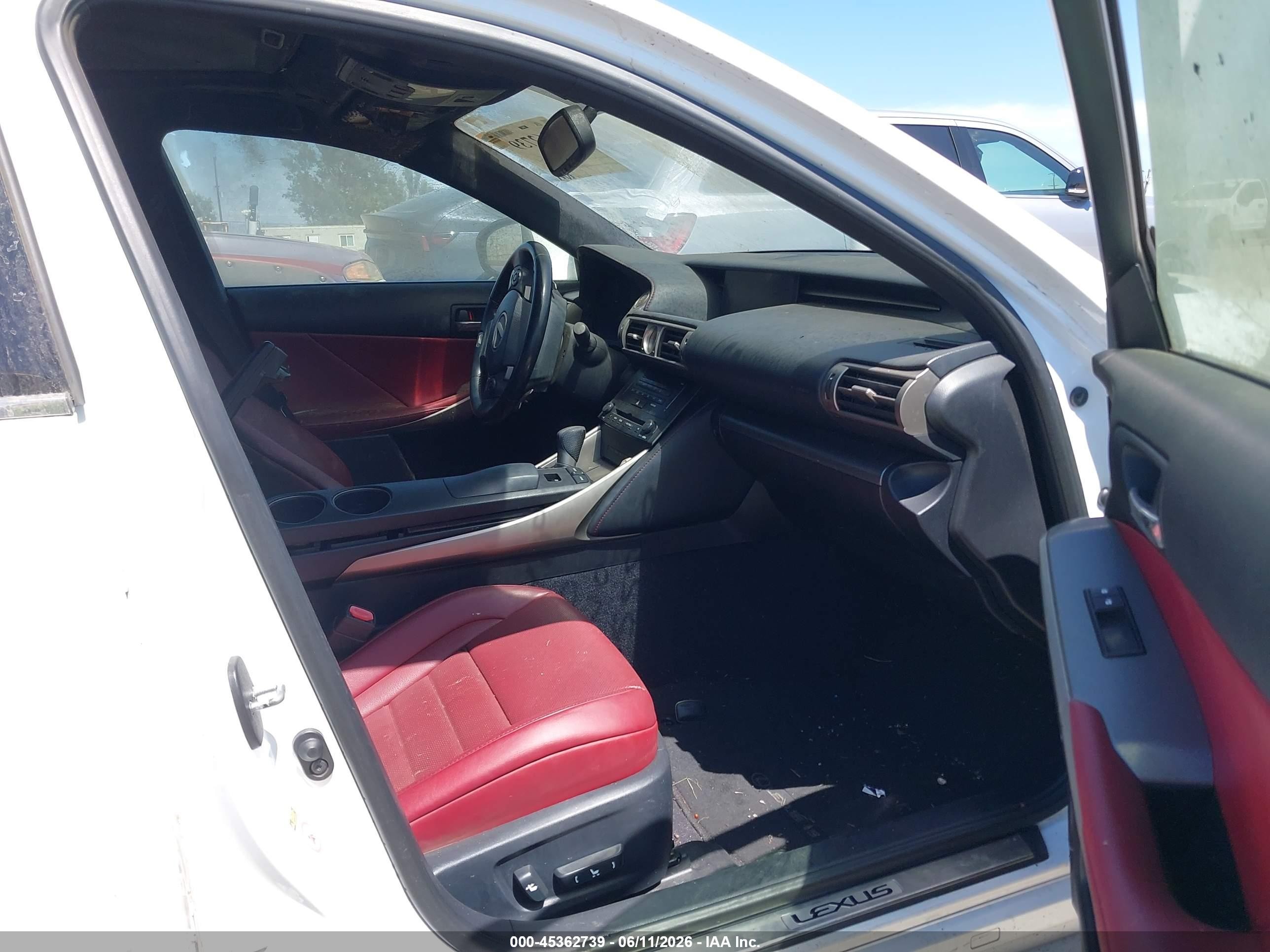 2014 Lexus Is 350   White vin: JTHBE1D24E5005559