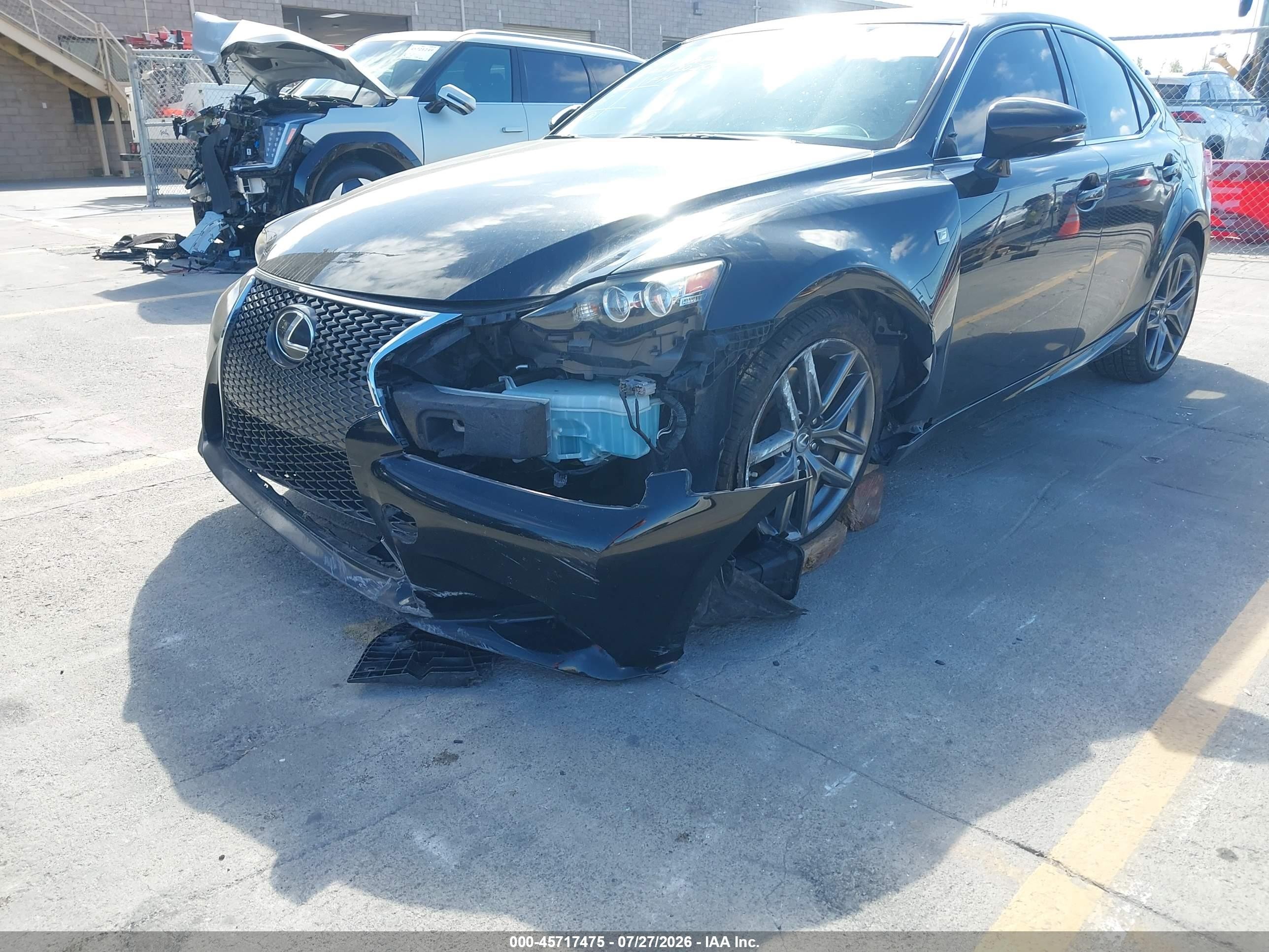 2014 Lexus Is 350   Black vin: JTHBE1D24E5007103