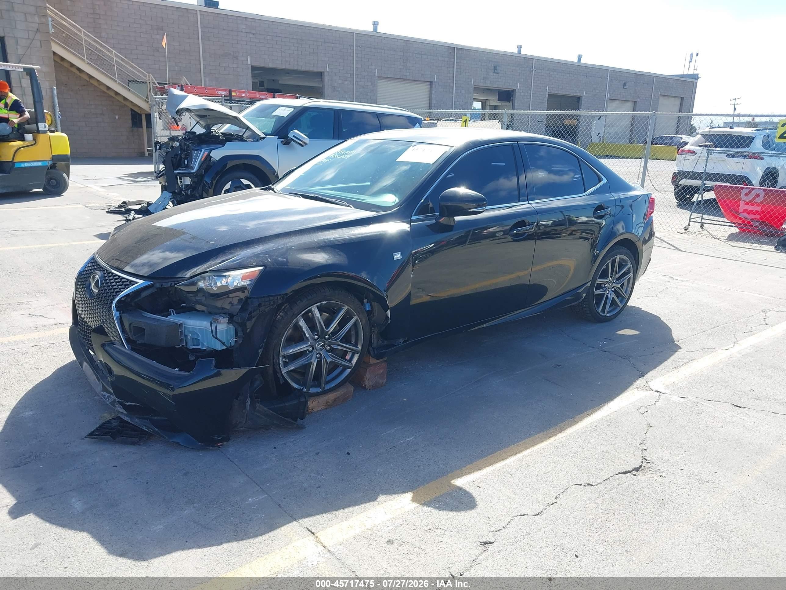 2014 Lexus Is 350   Black vin: JTHBE1D24E5007103