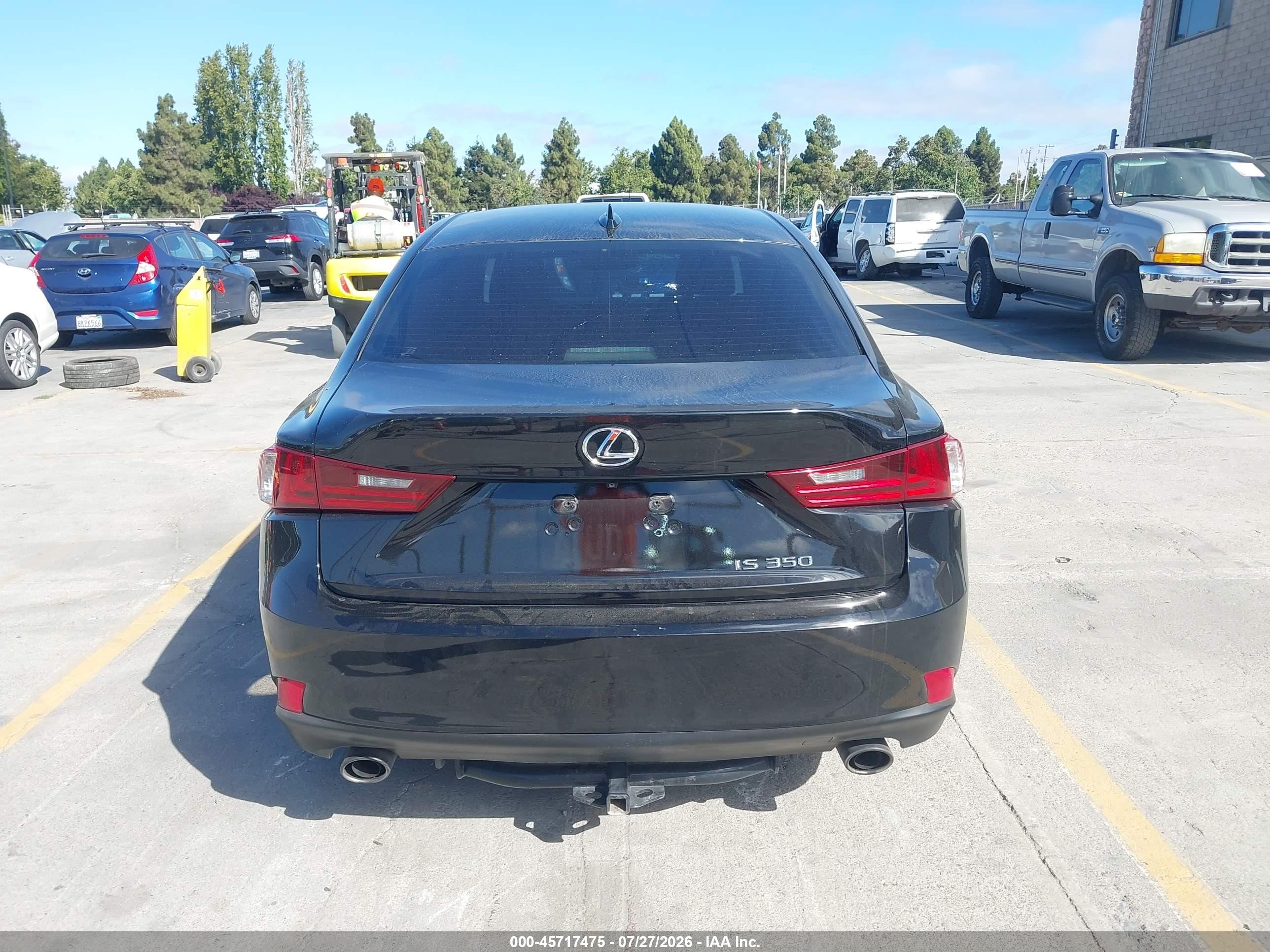 2014 Lexus Is 350   Black vin: JTHBE1D24E5007103