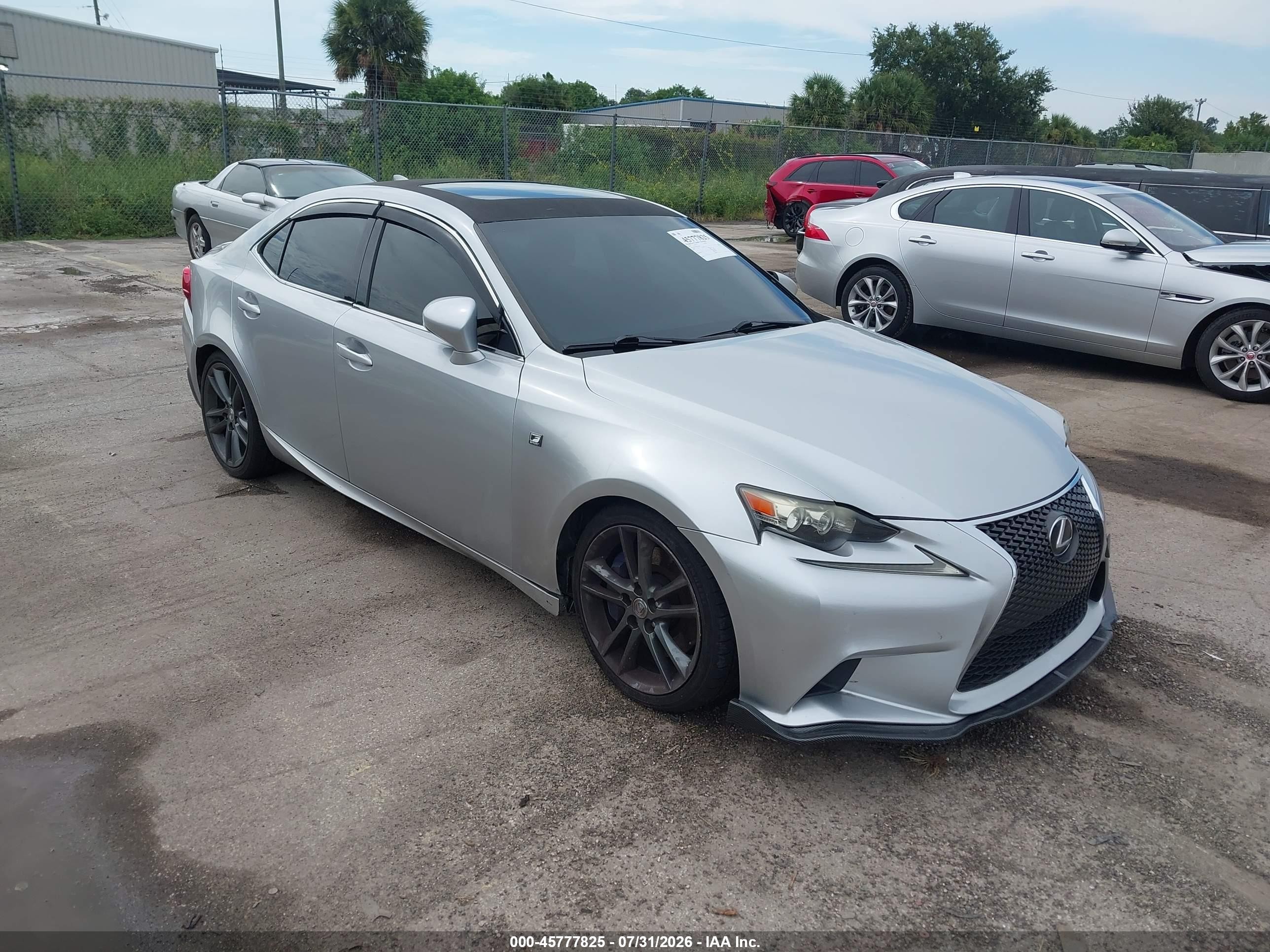 2014 Lexus Is 350   Silver vin: JTHBE1D24E5013404