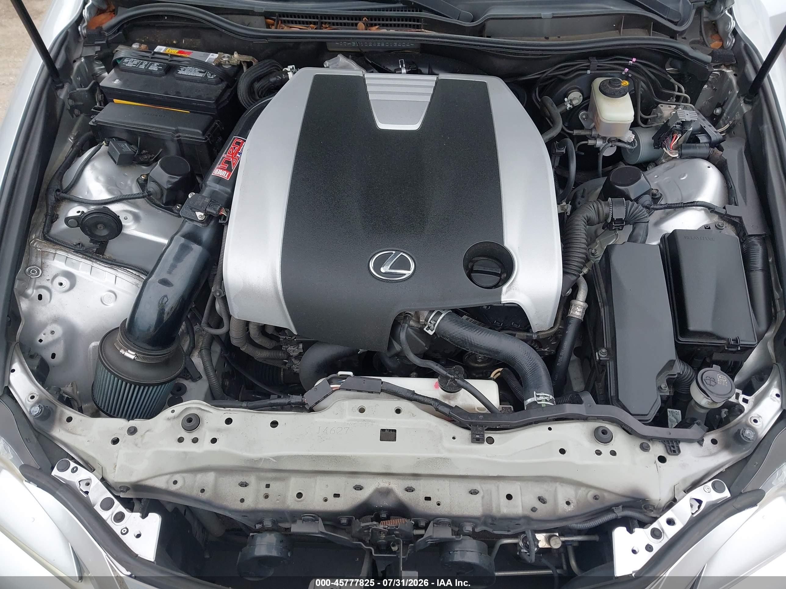 2014 Lexus Is 350   Silver vin: JTHBE1D24E5013404