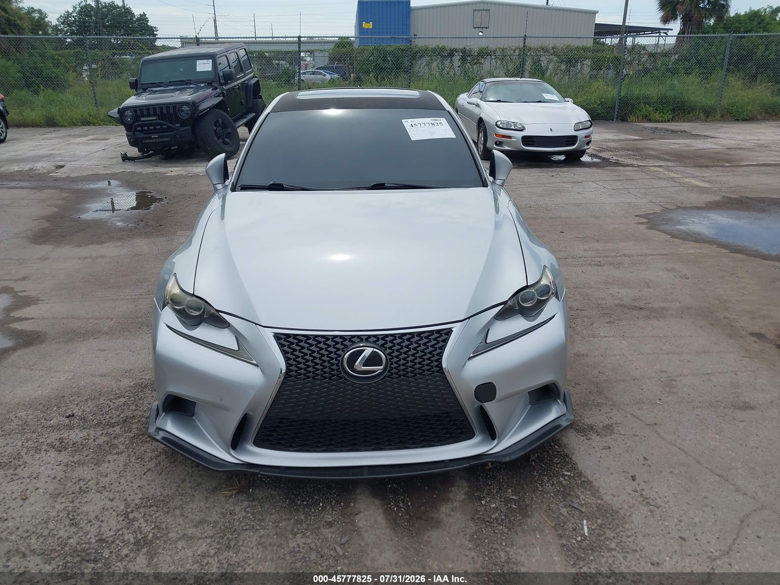 2014 Lexus Is 350   Silver vin: JTHBE1D24E5013404