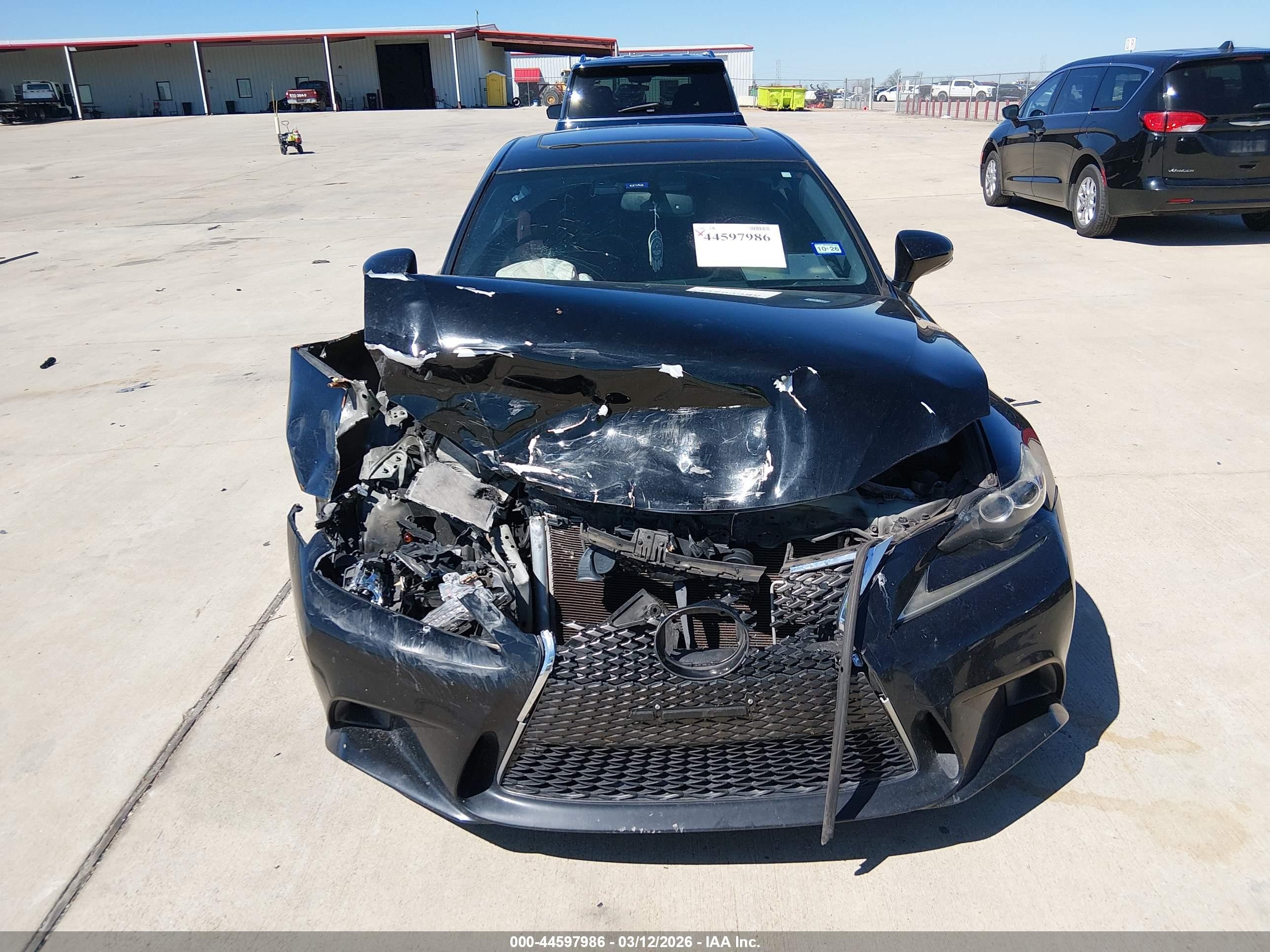 2014 Lexus Is 350   Black vin: JTHBE1D24E5013595