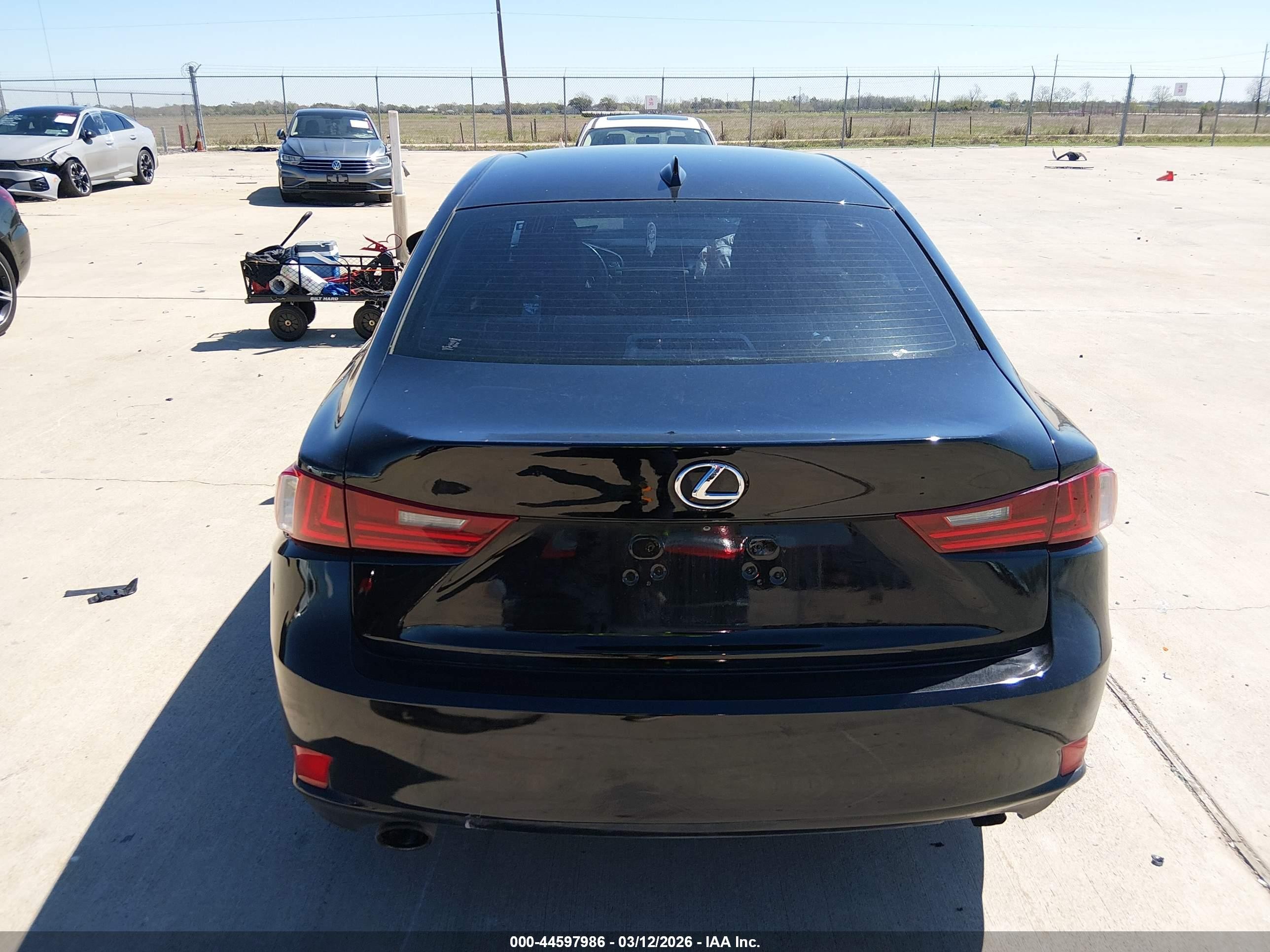 2014 Lexus Is 350   Black vin: JTHBE1D24E5013595