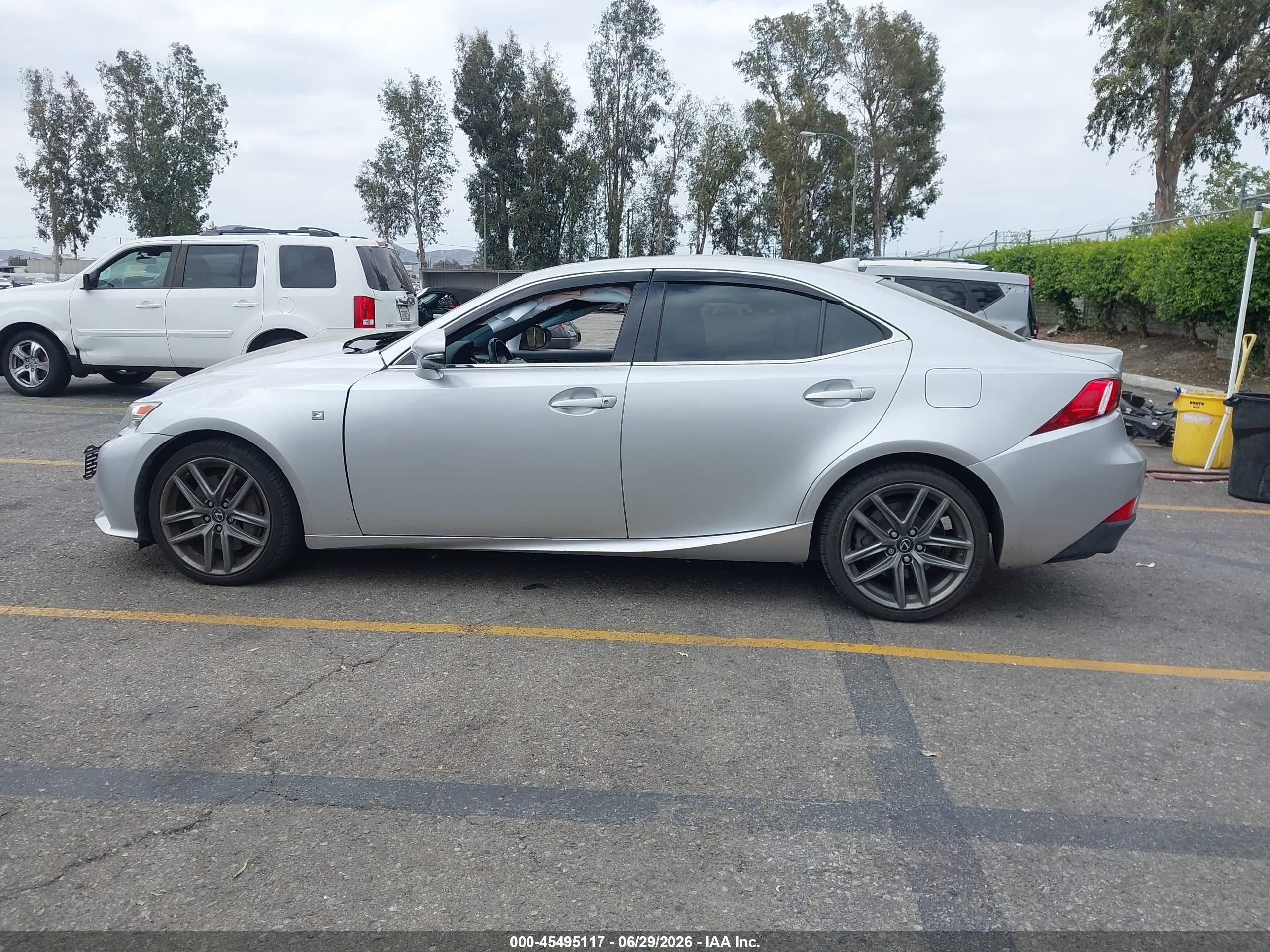 2015 Lexus Is 350   Silver vin: JTHBE1D24F5016529