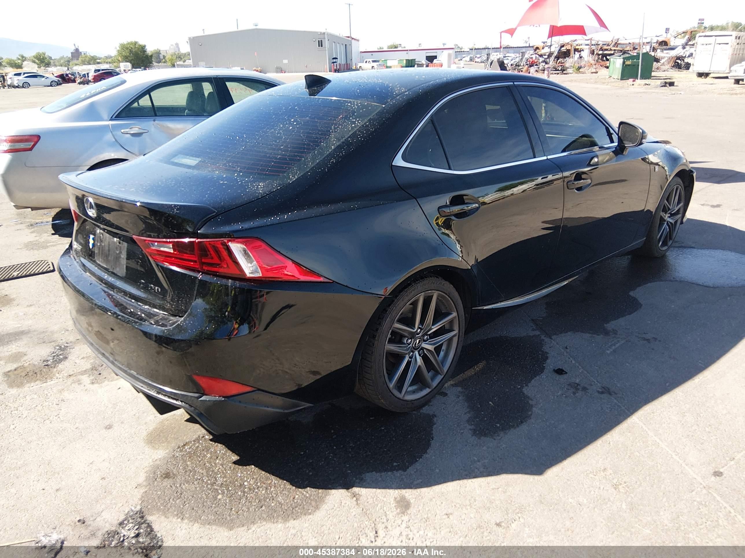 2015 Lexus Is 350   Black vin: JTHBE1D24F5021147
