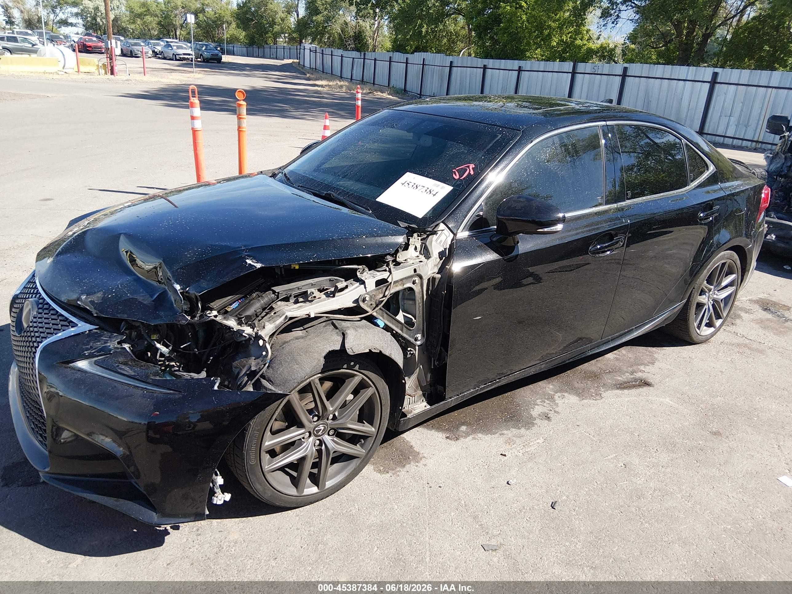 2015 Lexus Is 350   Black vin: JTHBE1D24F5021147