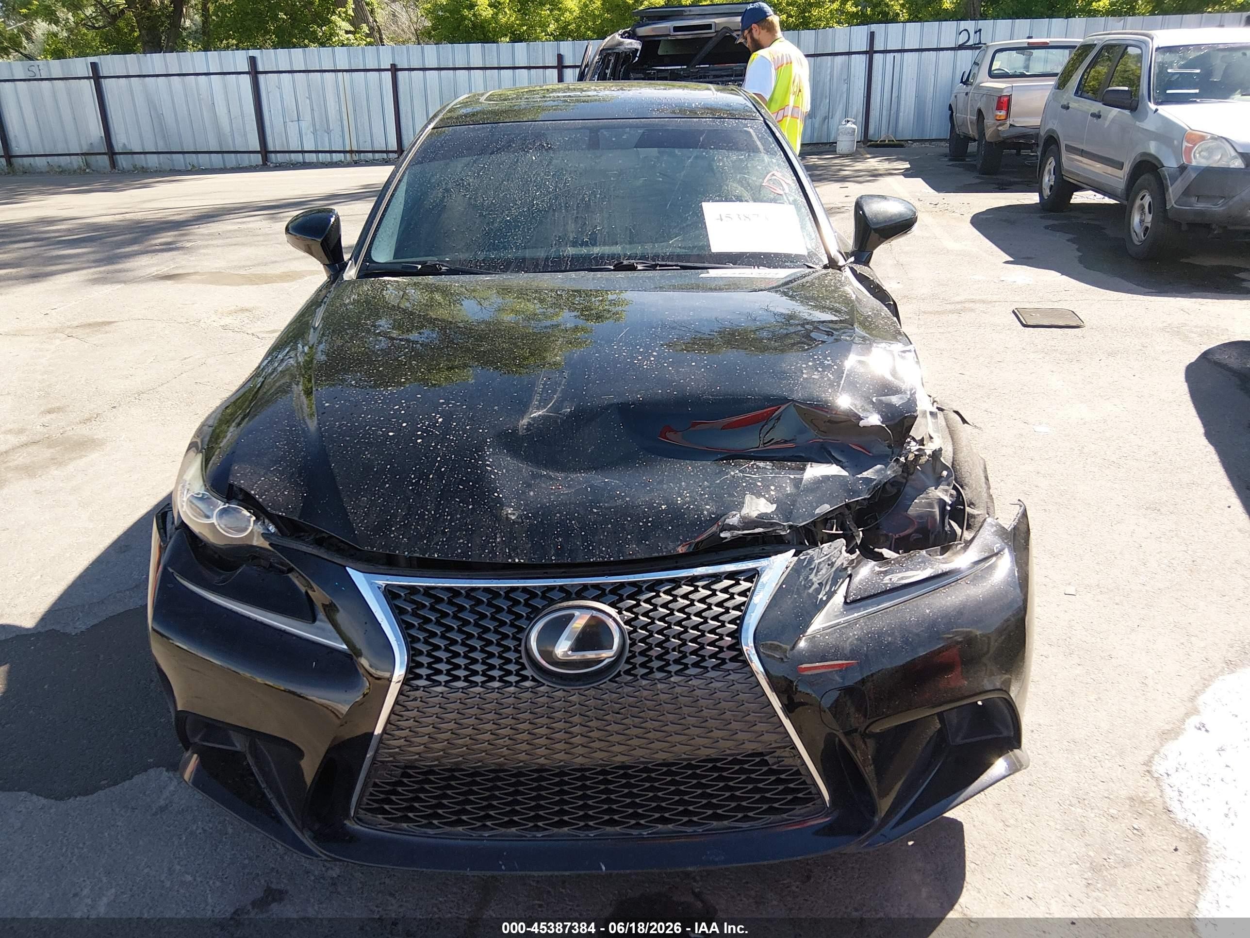 2015 Lexus Is 350   Black vin: JTHBE1D24F5021147