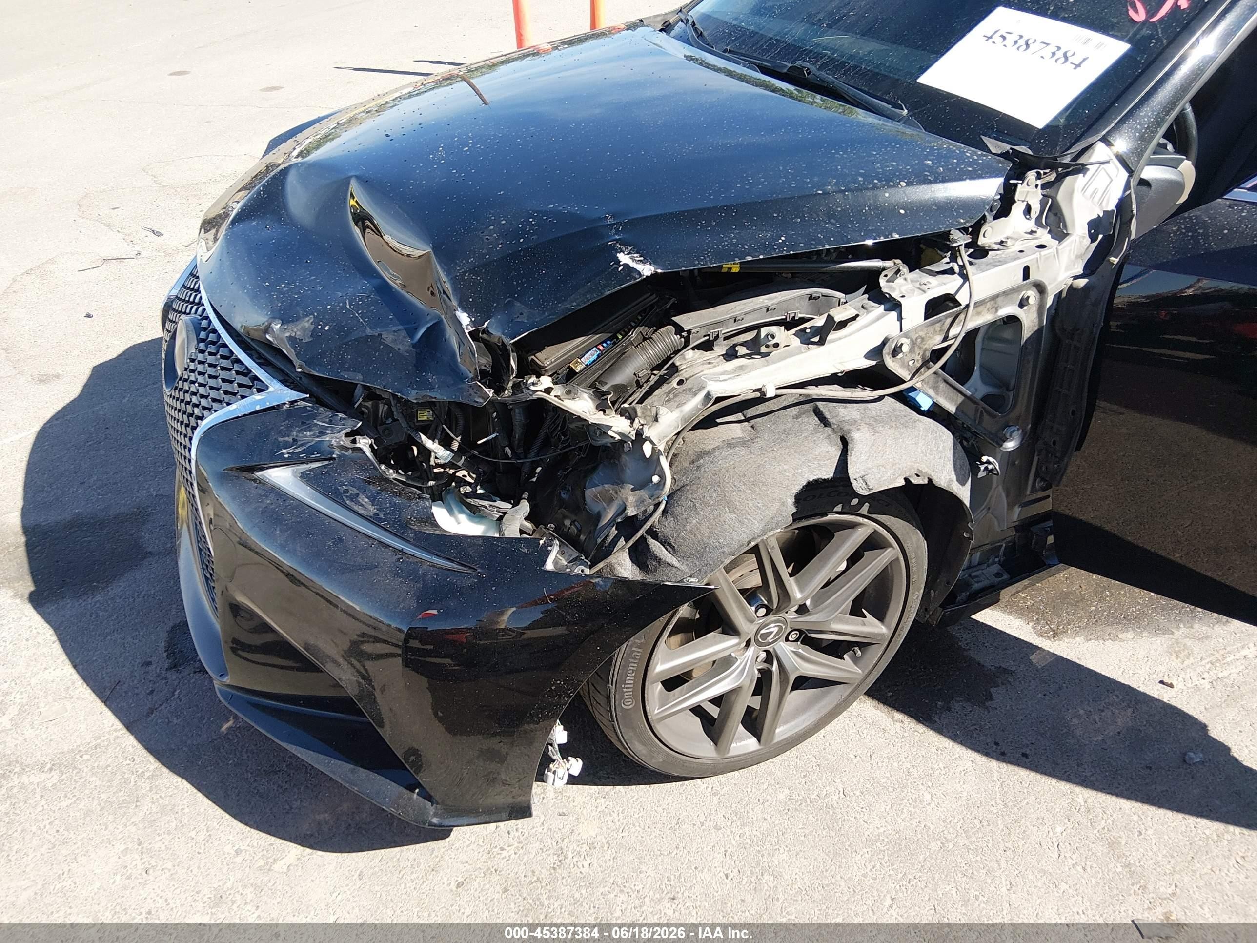 2015 Lexus Is 350   Black vin: JTHBE1D24F5021147