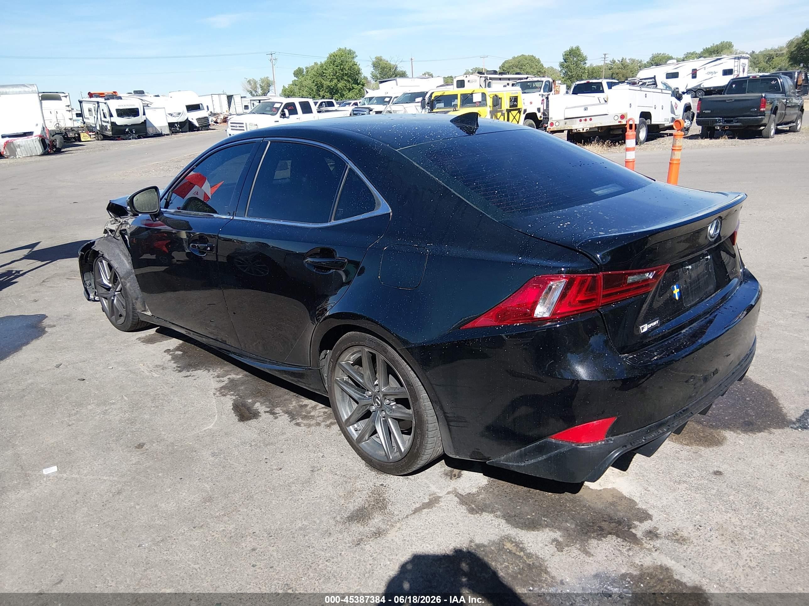 2015 Lexus Is 350   Black vin: JTHBE1D24F5021147