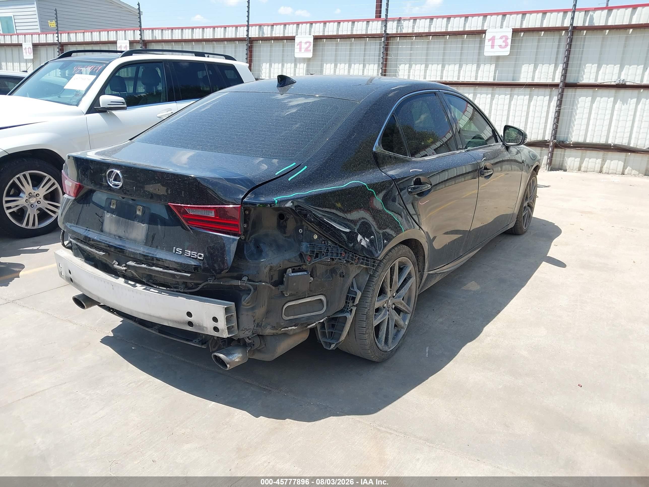 2014 Lexus Is 350   Black vin: JTHBE1D25E5008888