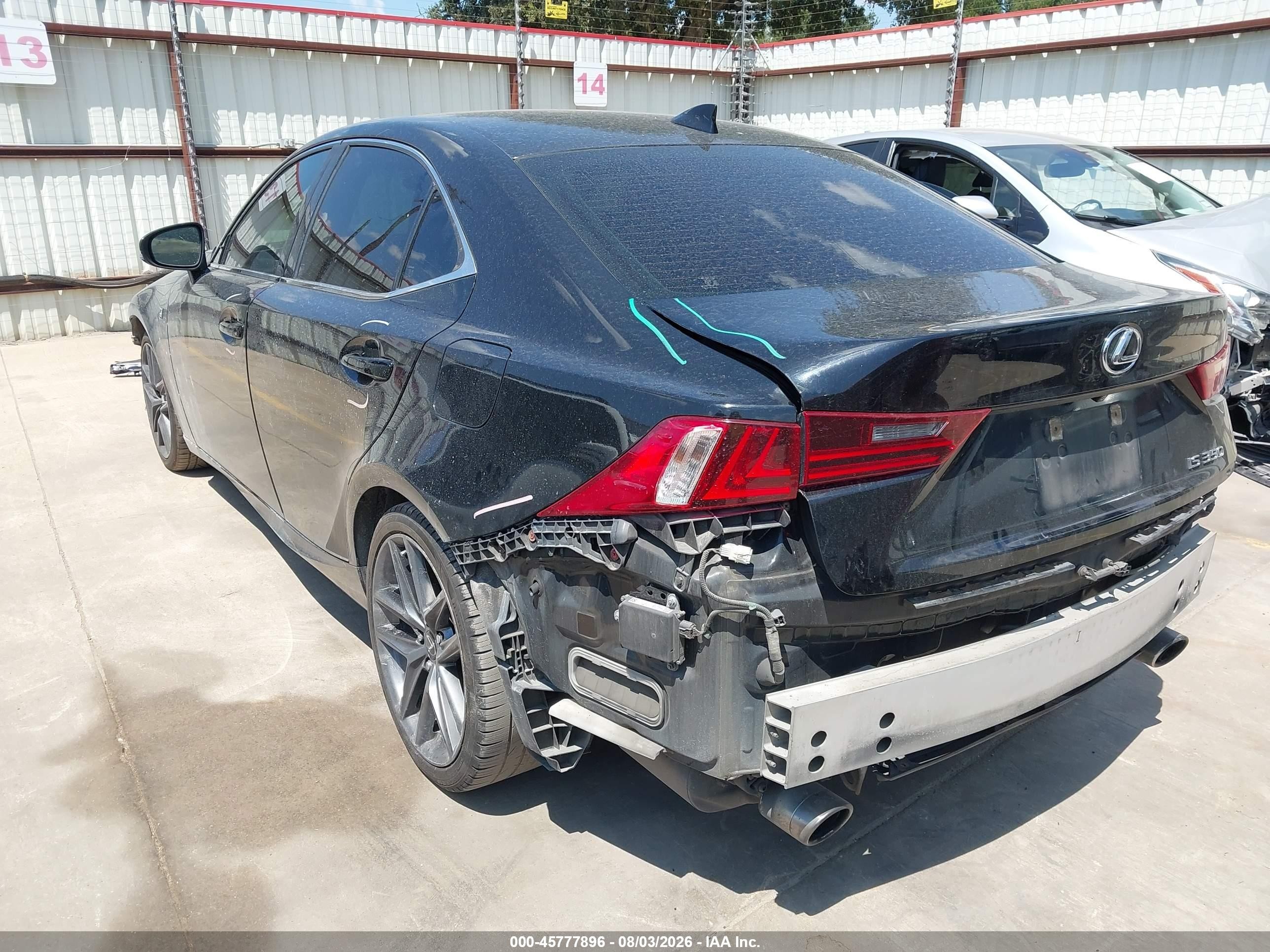 2014 Lexus Is 350   Black vin: JTHBE1D25E5008888