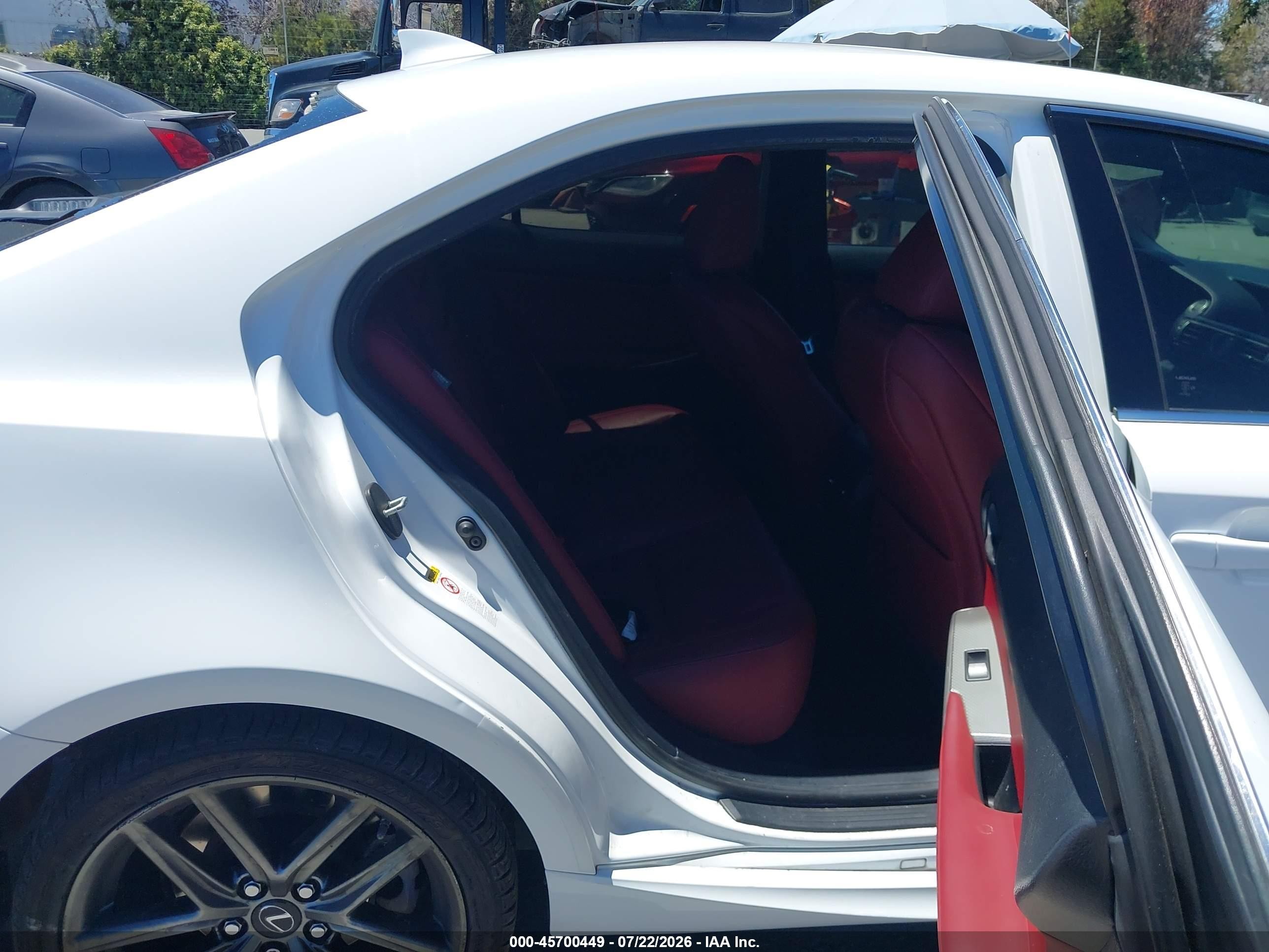 2014 Lexus Is 350   White vin: JTHBE1D25E5010737