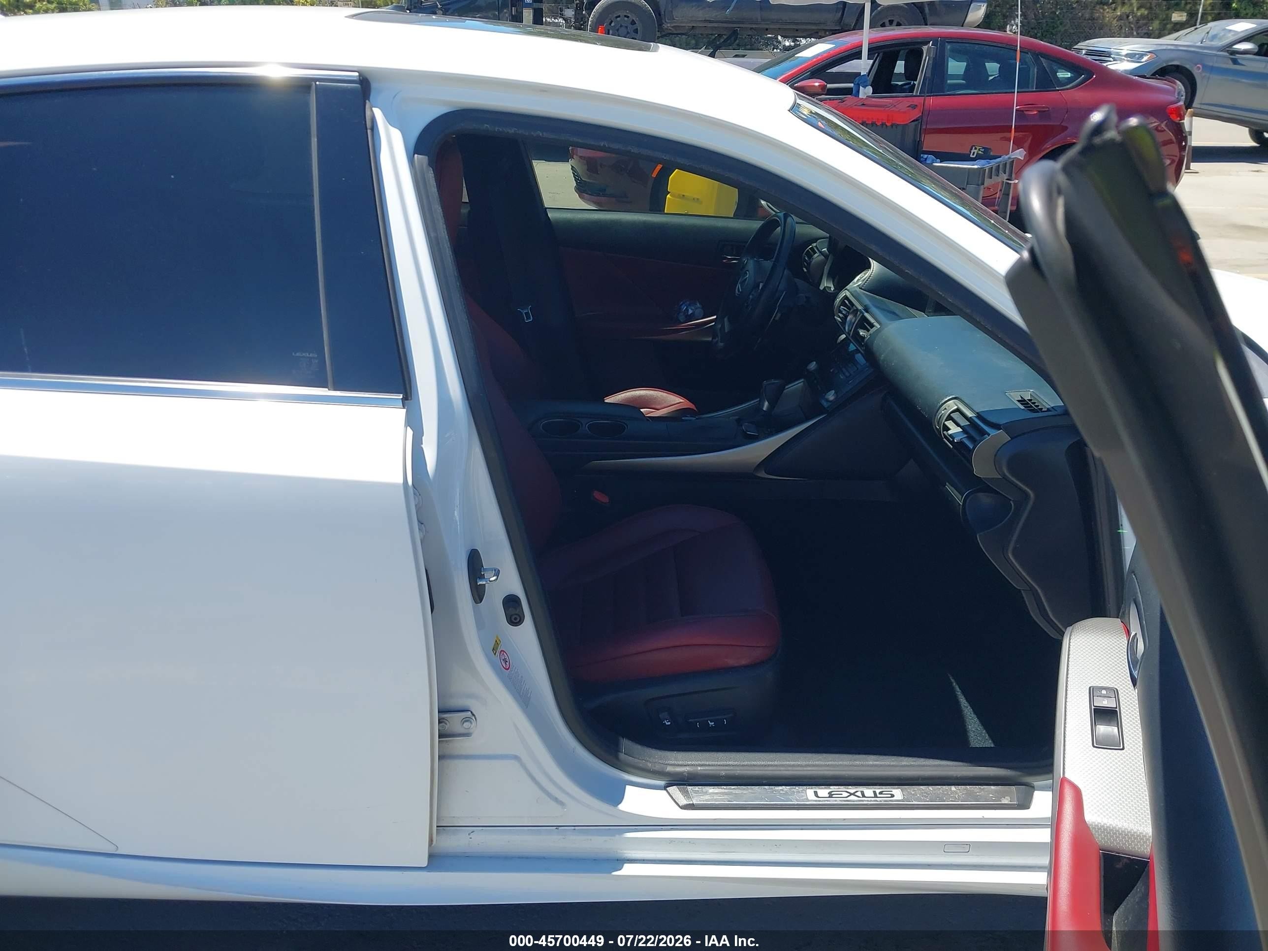 2014 Lexus Is 350   White vin: JTHBE1D25E5010737