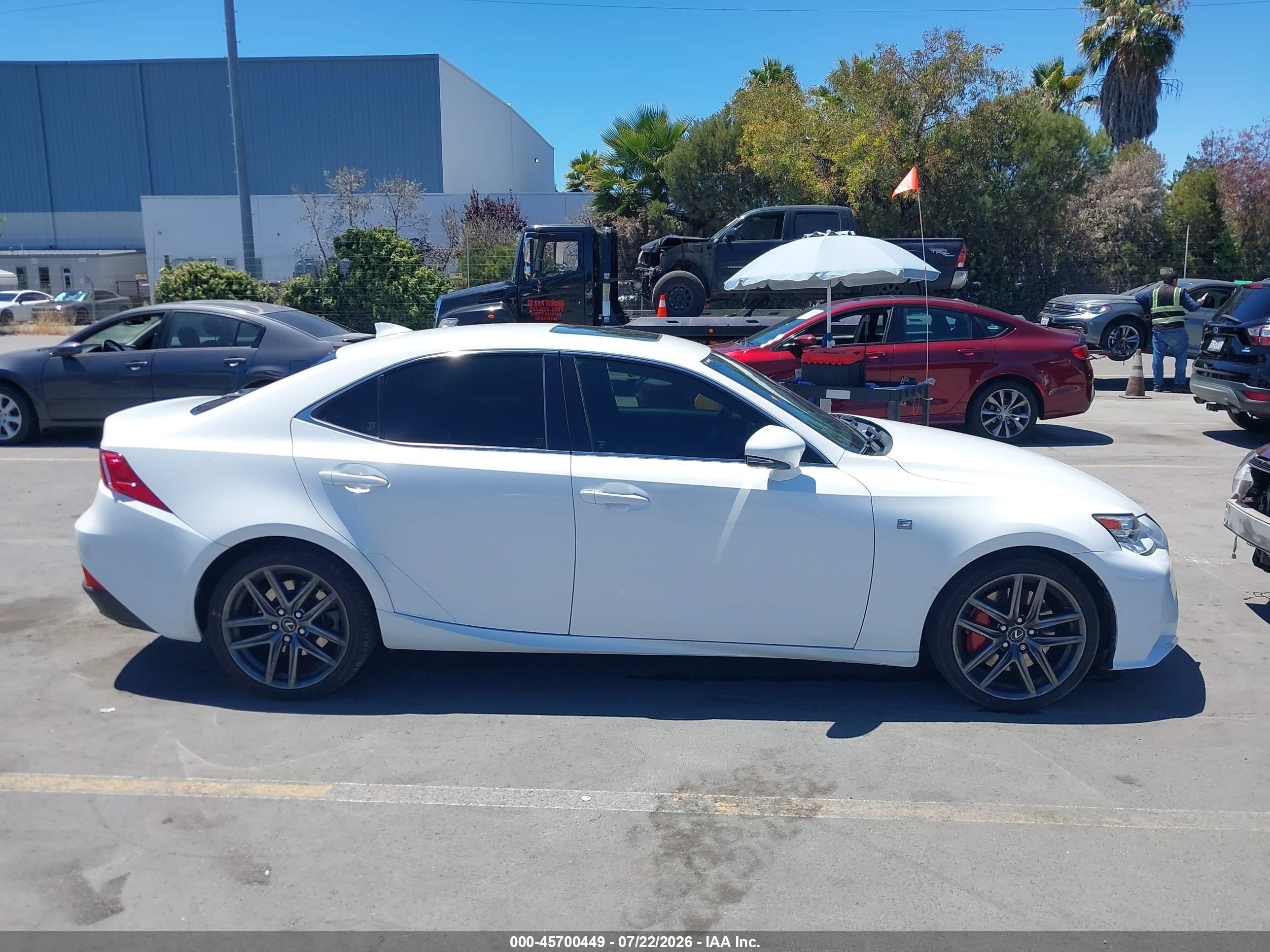 2014 Lexus Is 350   White vin: JTHBE1D25E5010737