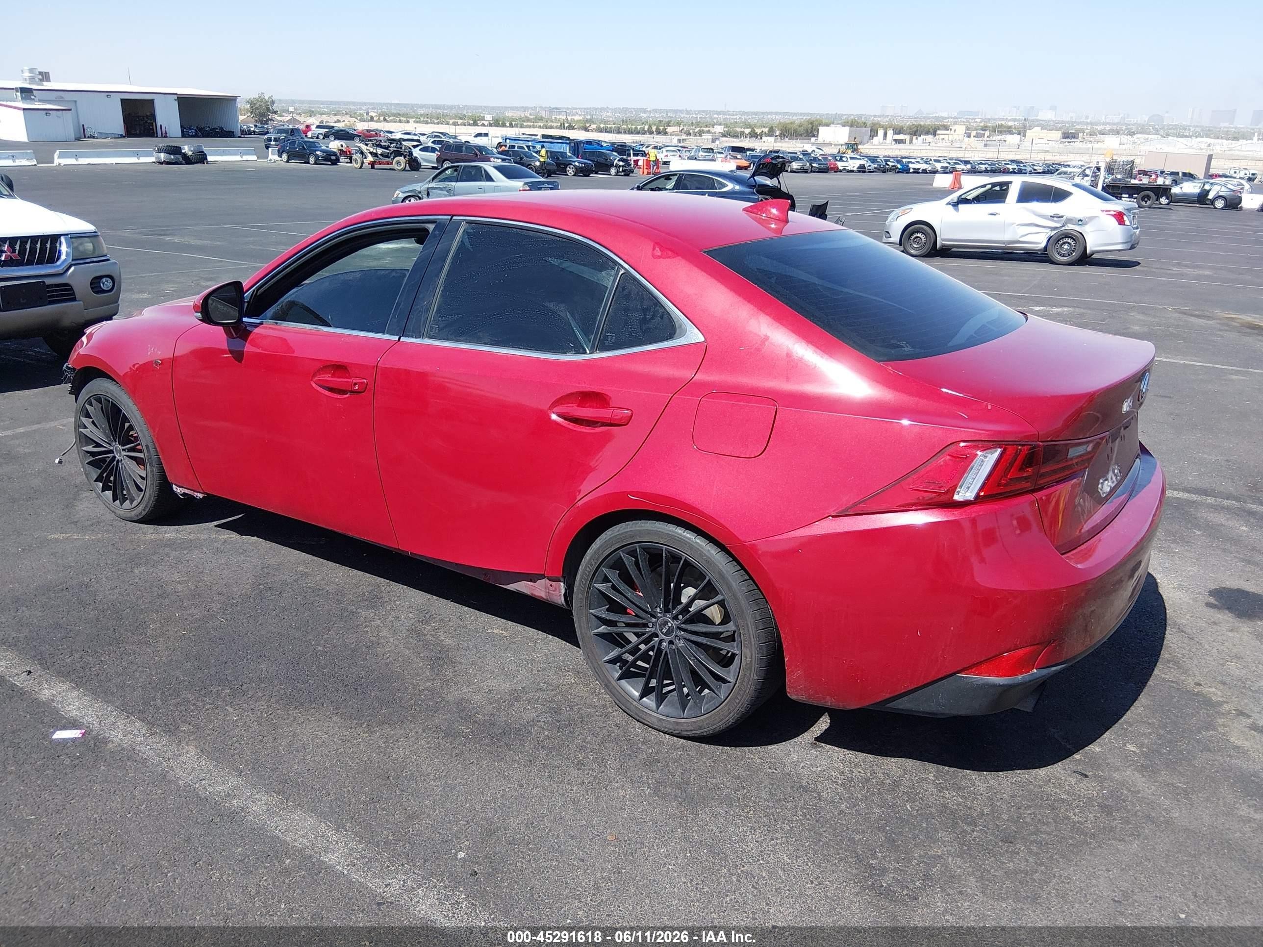 2014 Lexus Is 350   Red vin: JTHBE1D26E5000847