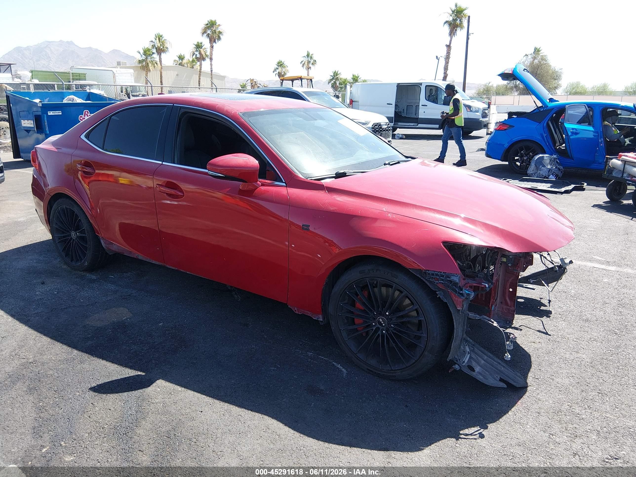 2014 Lexus Is 350   Red vin: JTHBE1D26E5000847