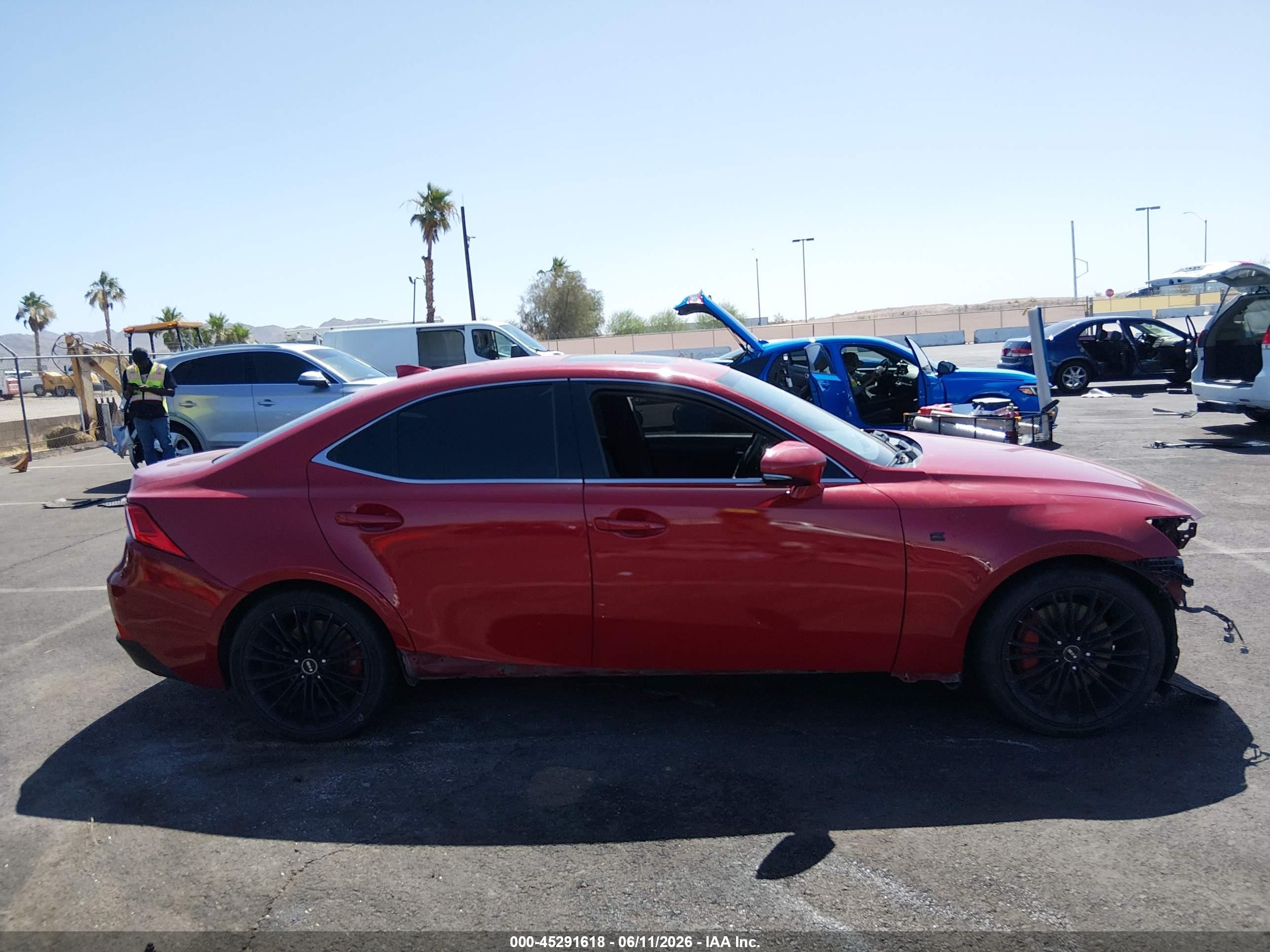 2014 Lexus Is 350   Red vin: JTHBE1D26E5000847