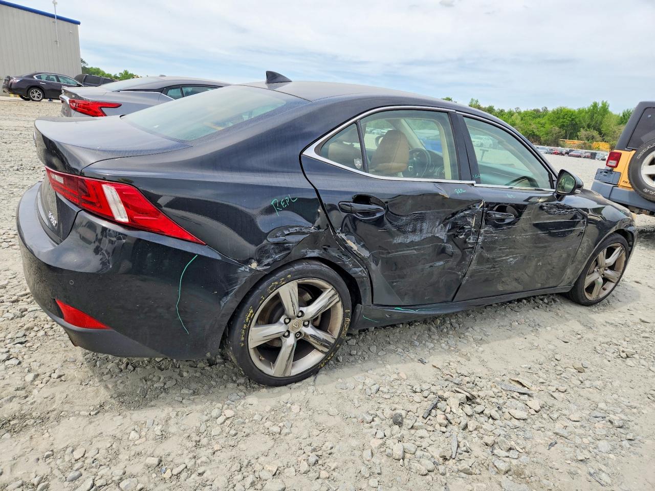 2014 Lexus Is 350 Base Черный vin: JTHBE1D26E5005482