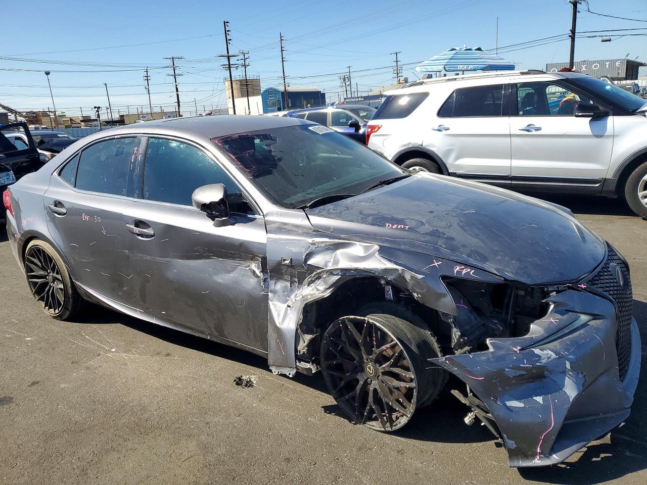 2014 Lexus Is 350 Gray vin: JTHBE1D26E5011797