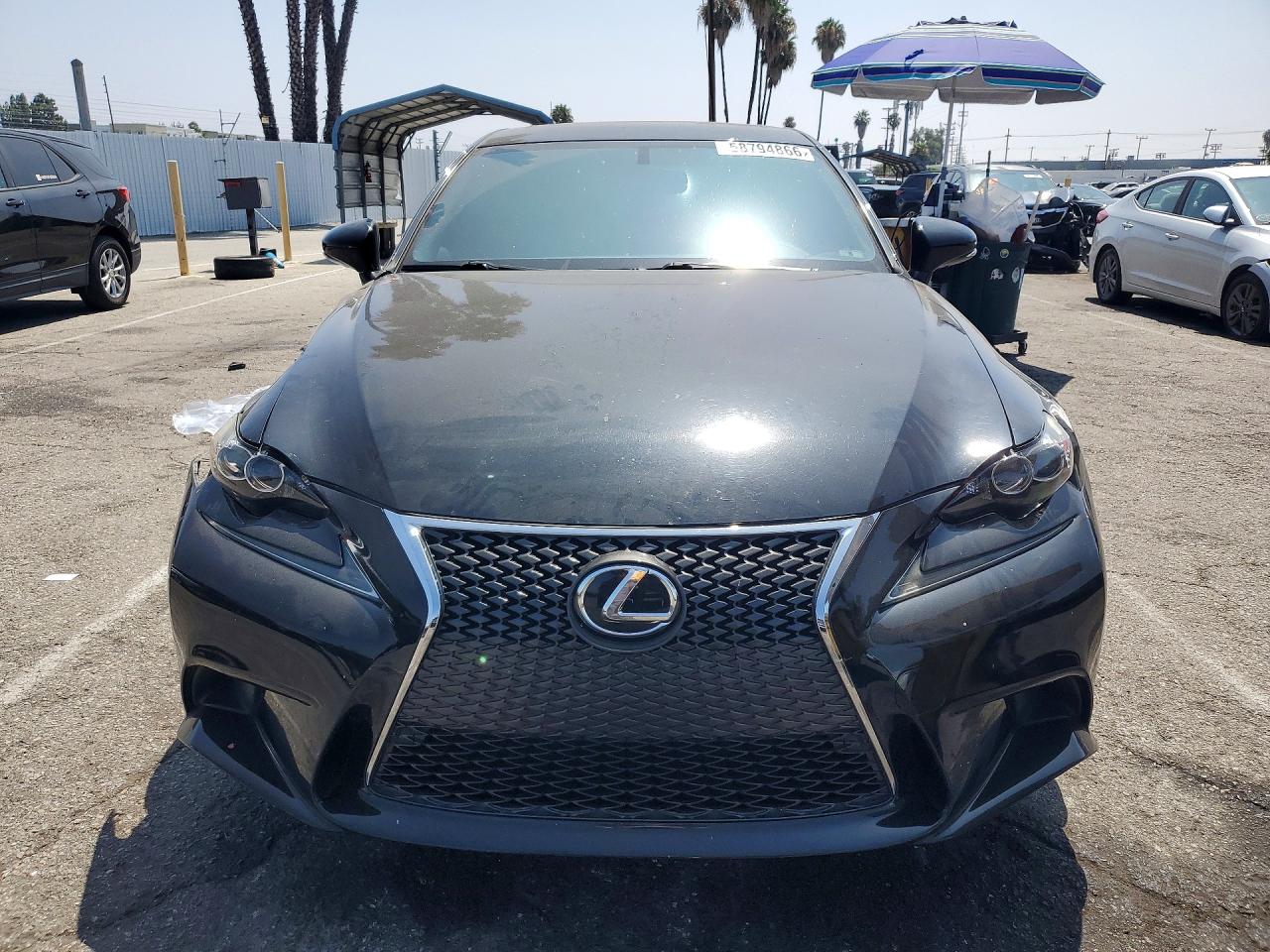 2014 Lexus Is 350 Black vin: JTHBE1D26E5012416