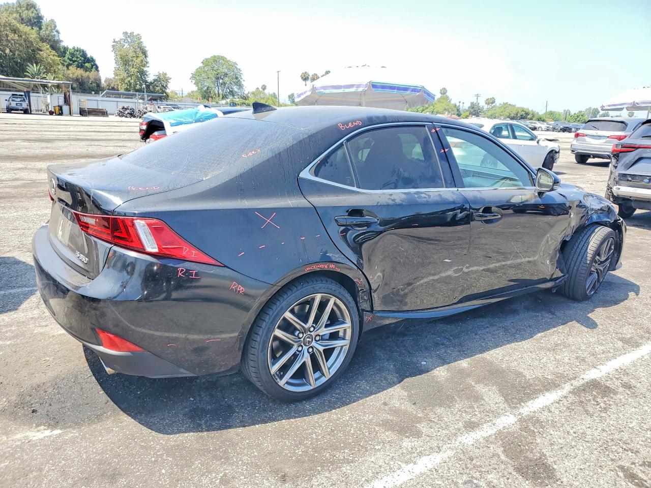 2014 Lexus Is 350 Black vin: JTHBE1D26E5012416