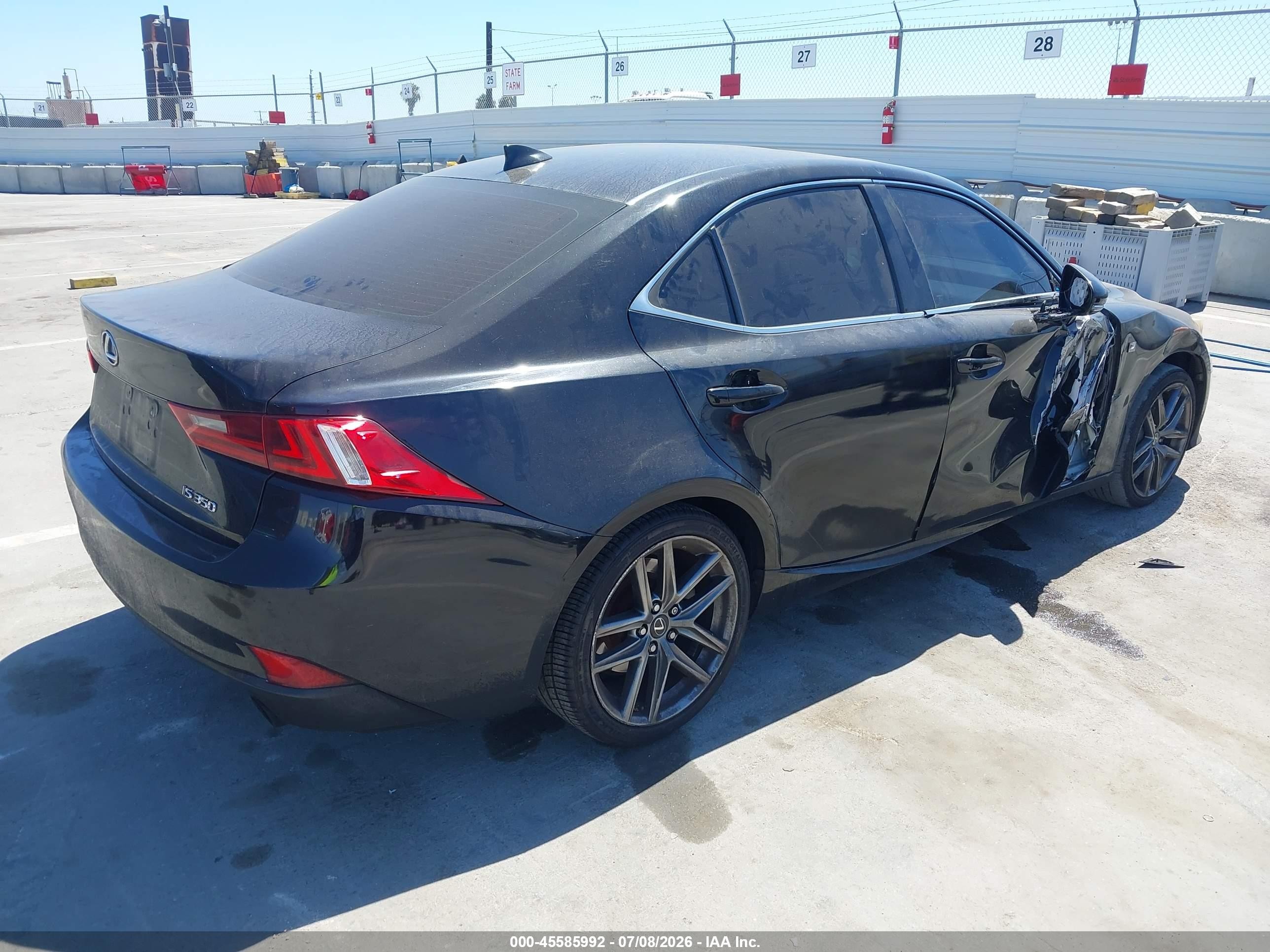 2014 Lexus Is 350   Black vin: JTHBE1D27E5003160