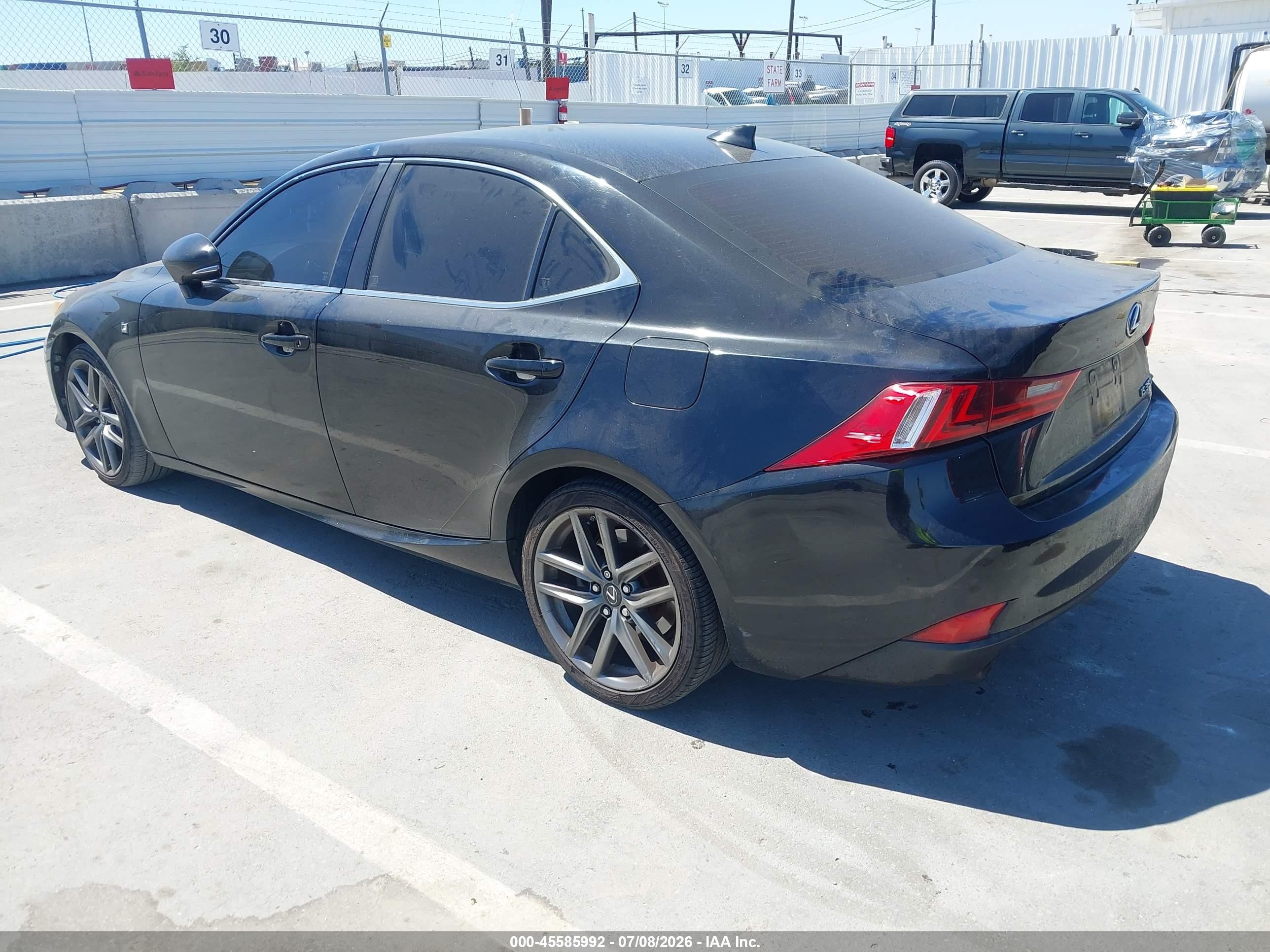 2014 Lexus Is 350   Black vin: JTHBE1D27E5003160