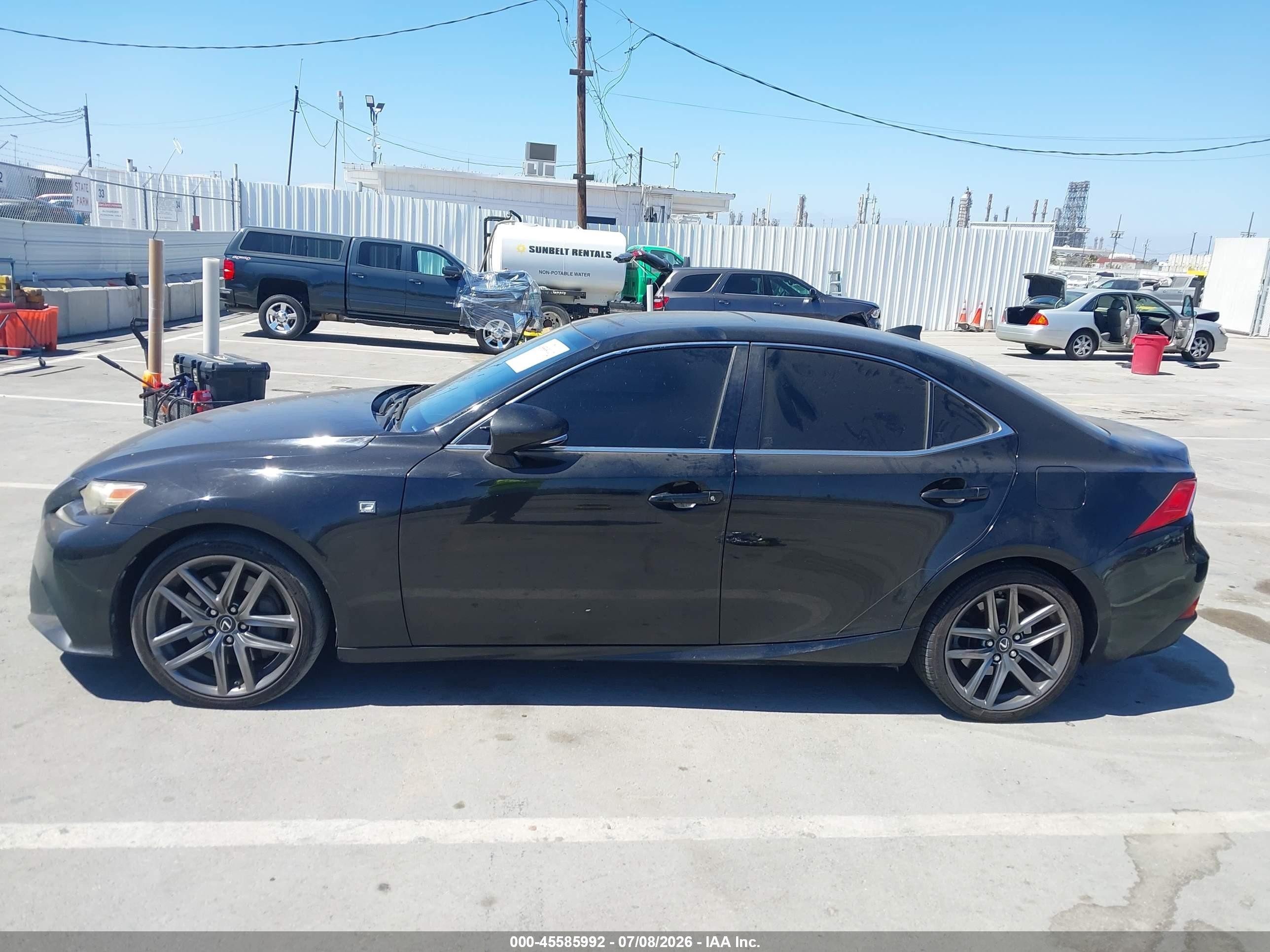 2014 Lexus Is 350   Black vin: JTHBE1D27E5003160