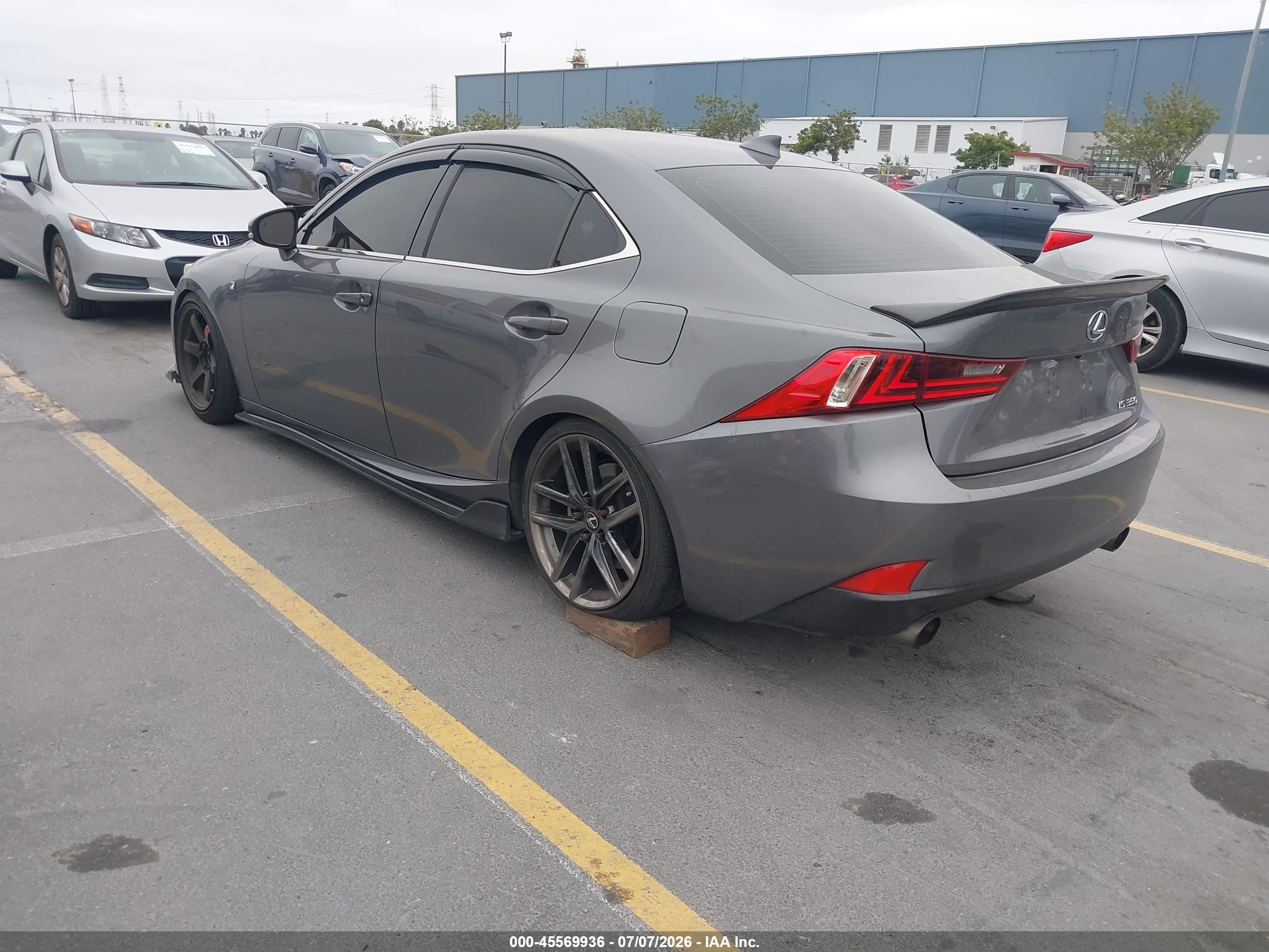2014 Lexus Is 350   Gray vin: JTHBE1D27E5009881