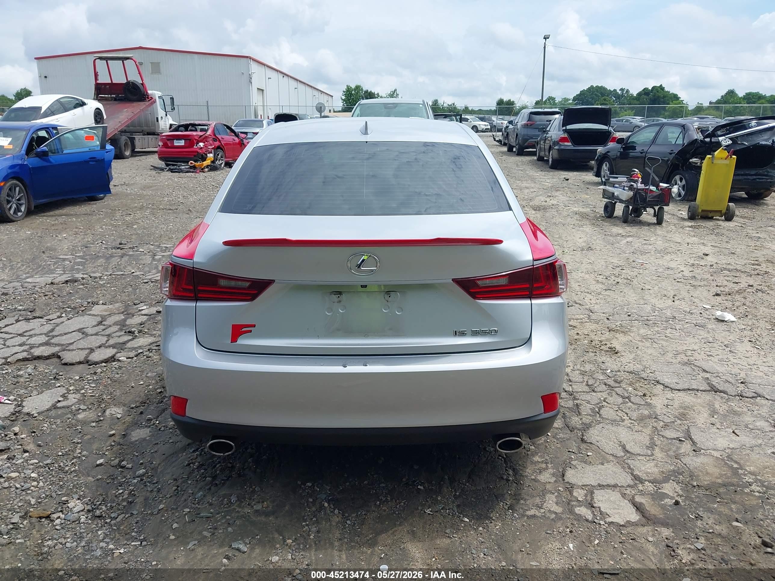 2014 Lexus Is 350   Silver vin: JTHBE1D27E5011825