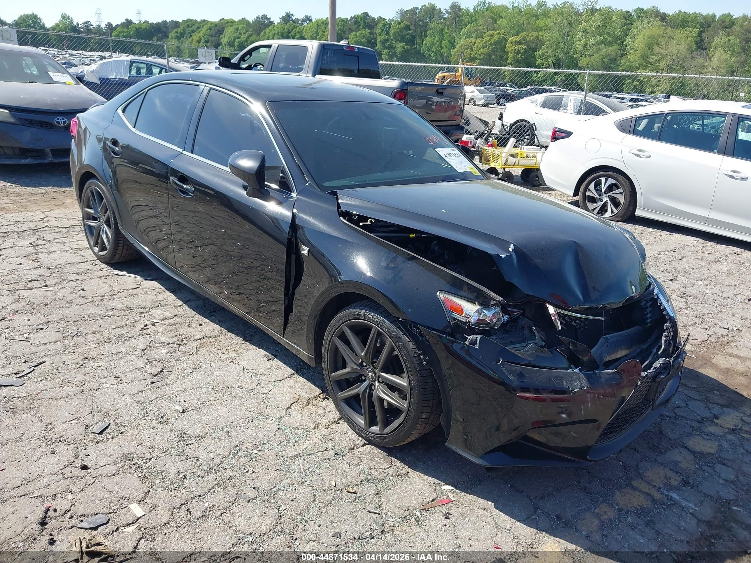2015 Lexus Is 350   Black vin: JTHBE1D27F5018534