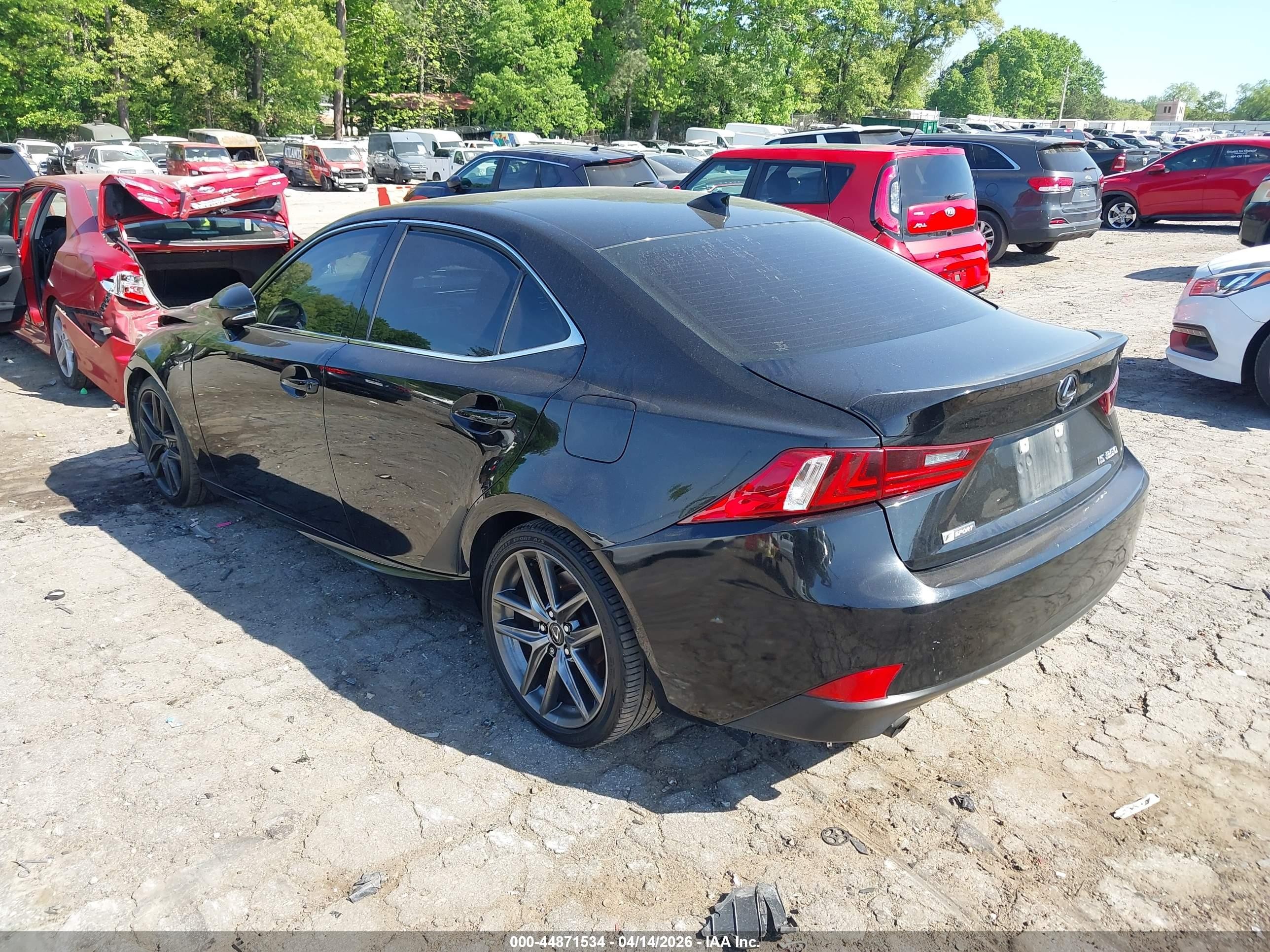 2015 Lexus Is 350   Black vin: JTHBE1D27F5018534