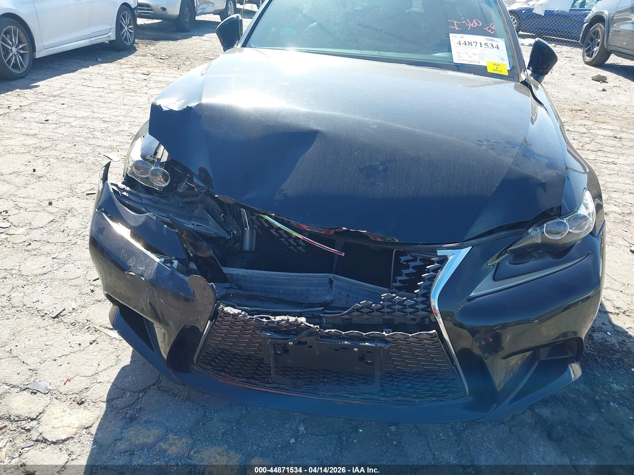2015 Lexus Is 350   Black vin: JTHBE1D27F5018534