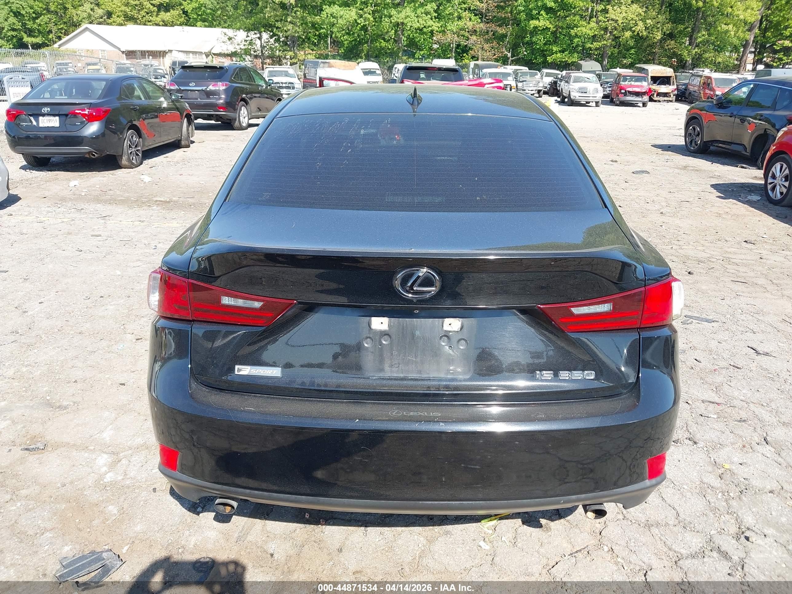 2015 Lexus Is 350   Black vin: JTHBE1D27F5018534