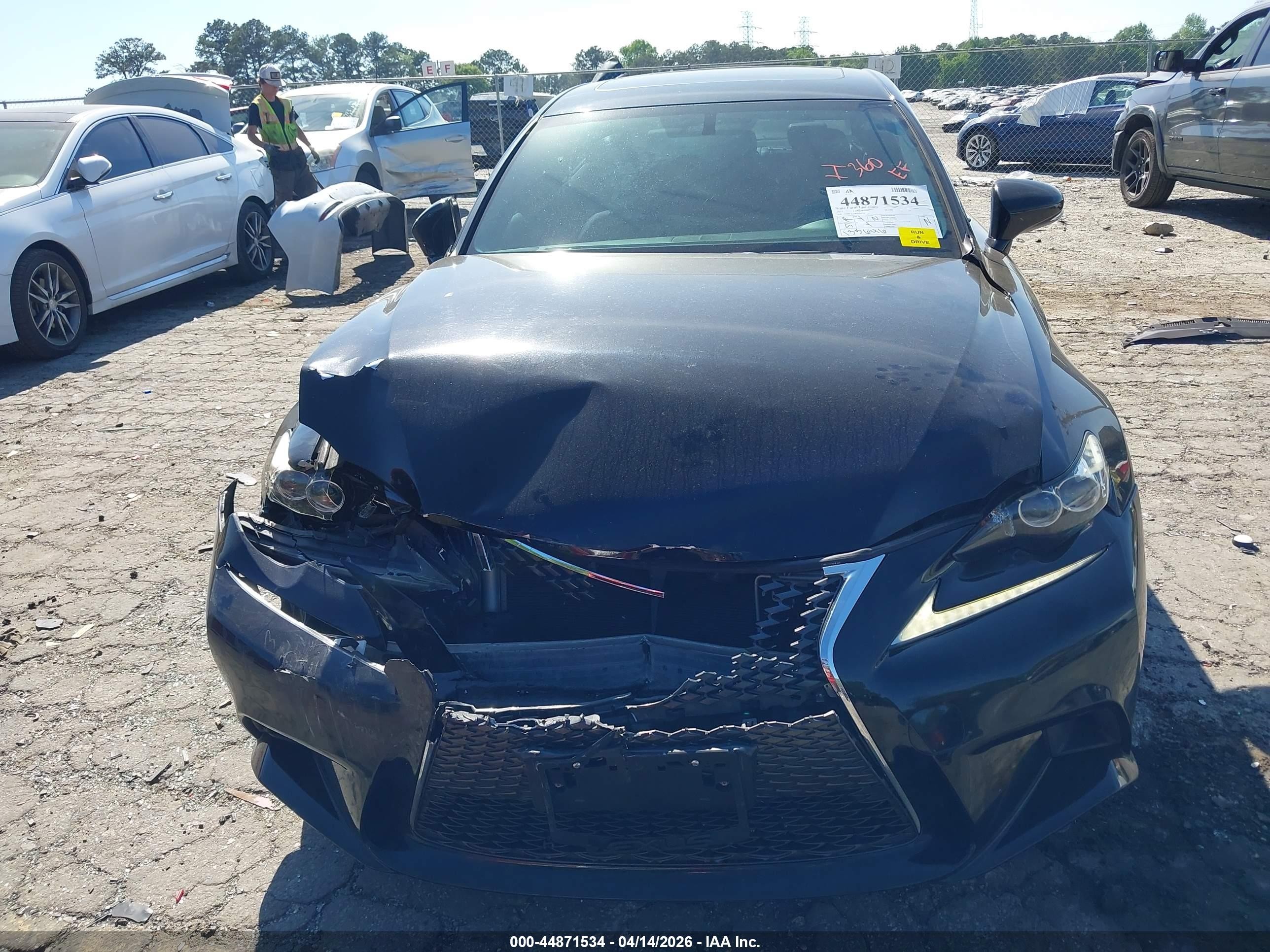 2015 Lexus Is 350   Black vin: JTHBE1D27F5018534