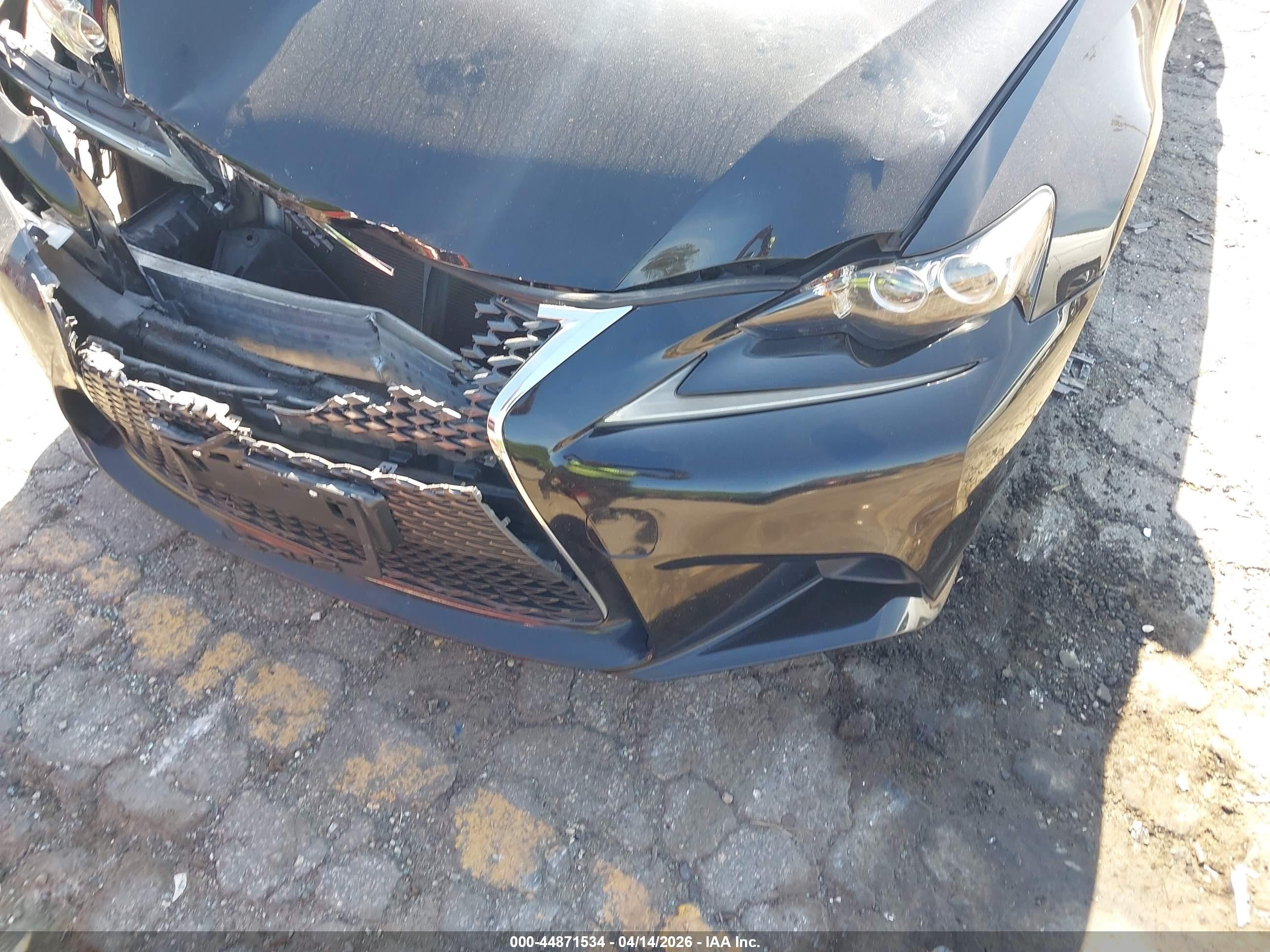 2015 Lexus Is 350   Black vin: JTHBE1D27F5018534