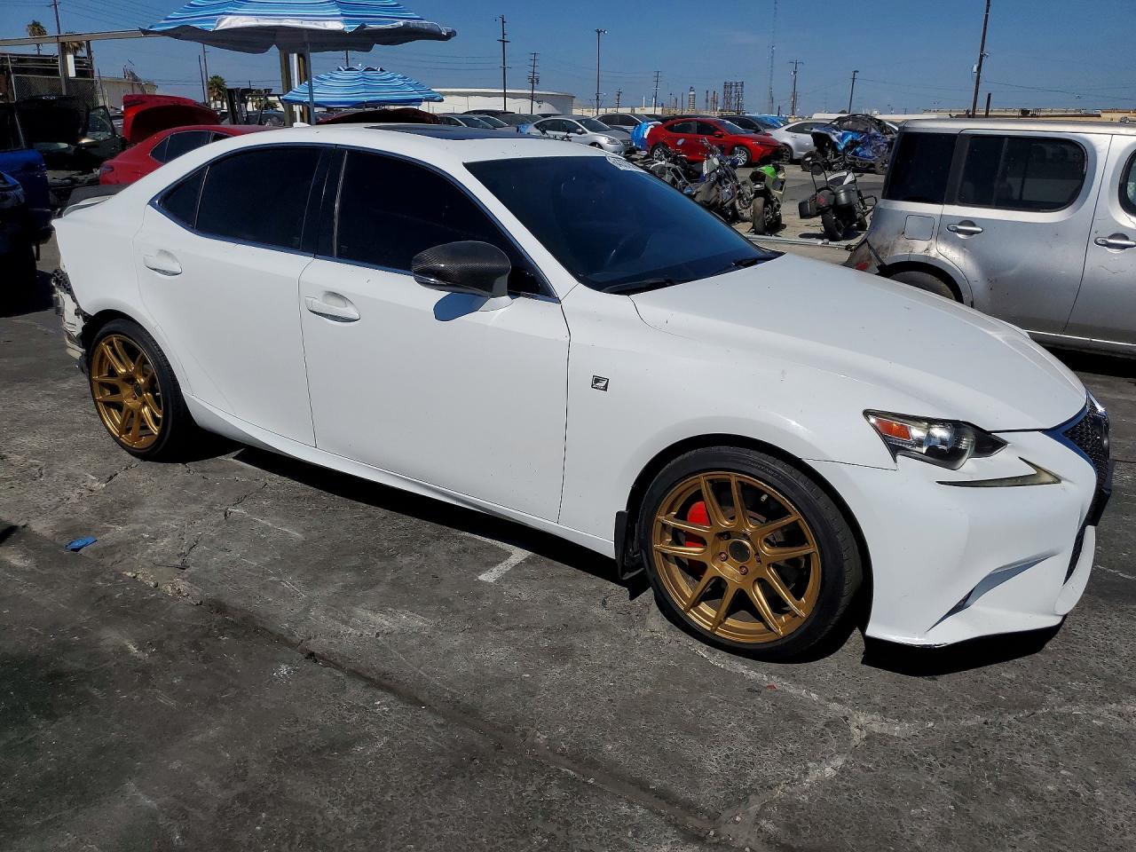 2015 Lexus Is 350 White vin: JTHBE1D27F5019070