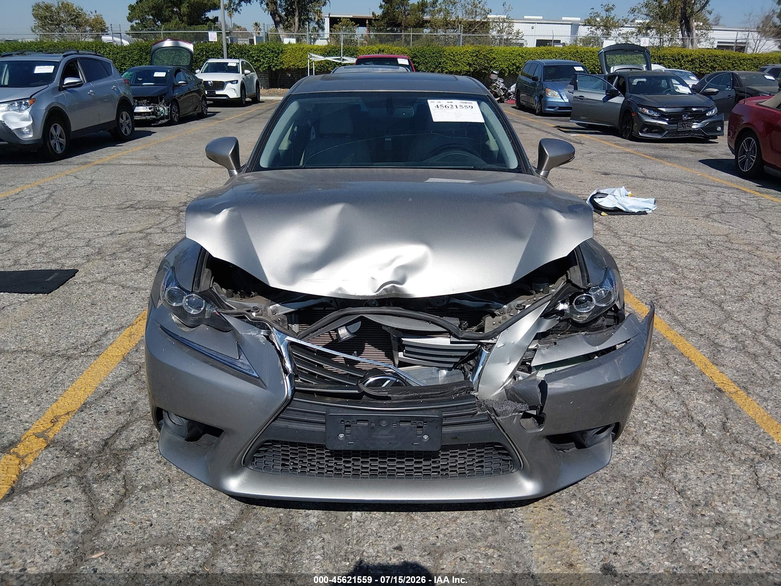 2014 Lexus Is 350   Gray vin: JTHBE1D28E5004267