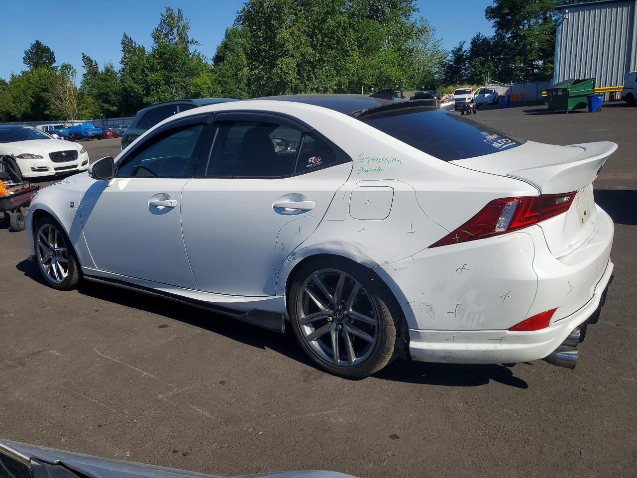 2015 Lexus Is 350 White vin: JTHBE1D28F5020907