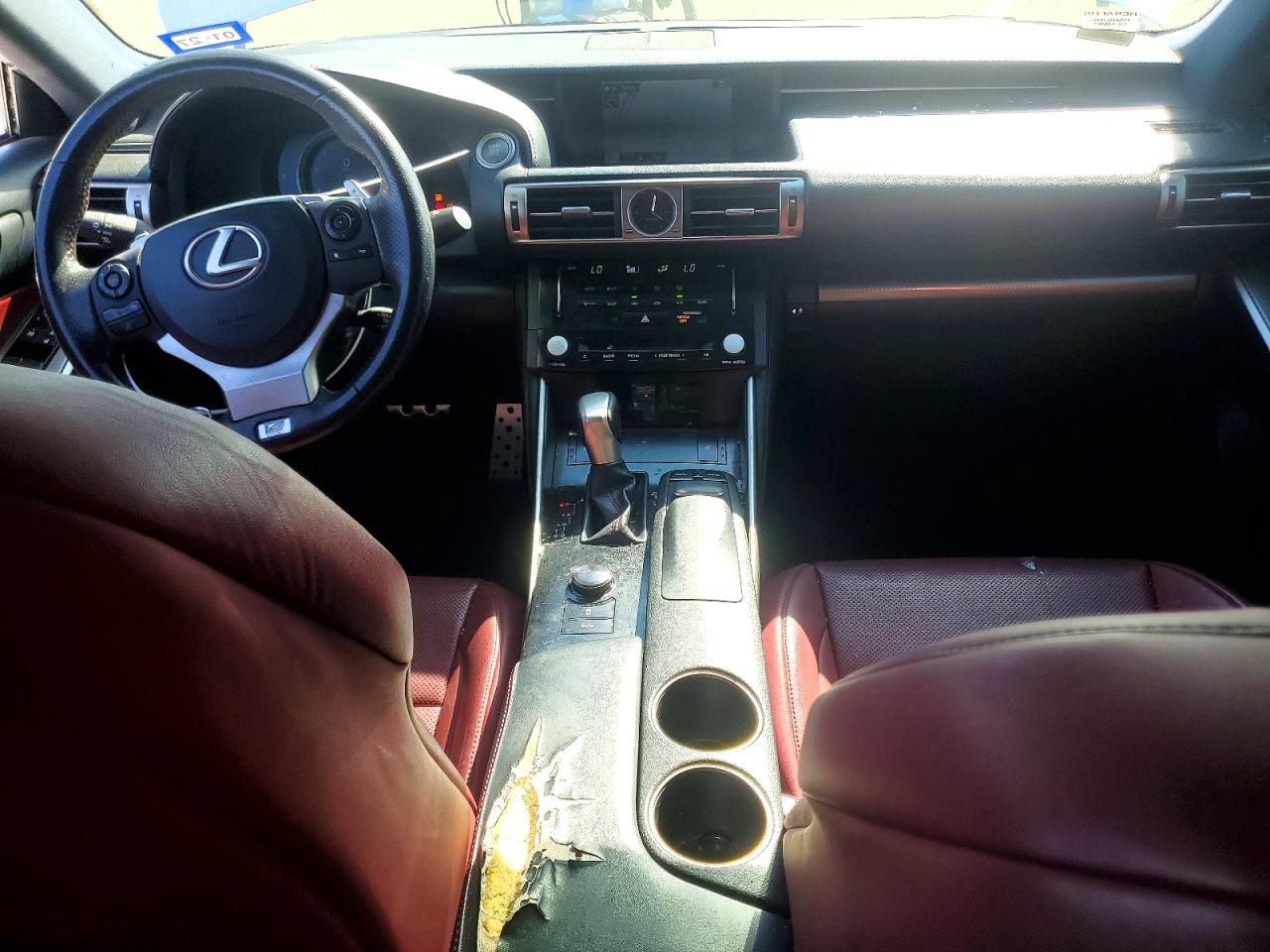 2014 Lexus Is 350 White vin: JTHBE1D2XE5010698