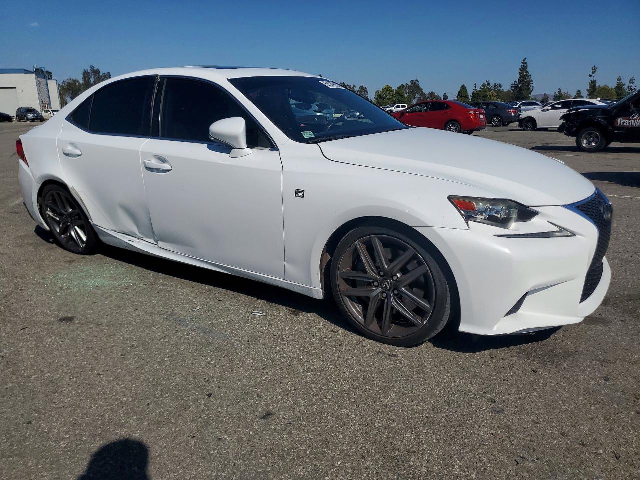 2014 Lexus Is 350 White vin: JTHBE1D2XE5010698