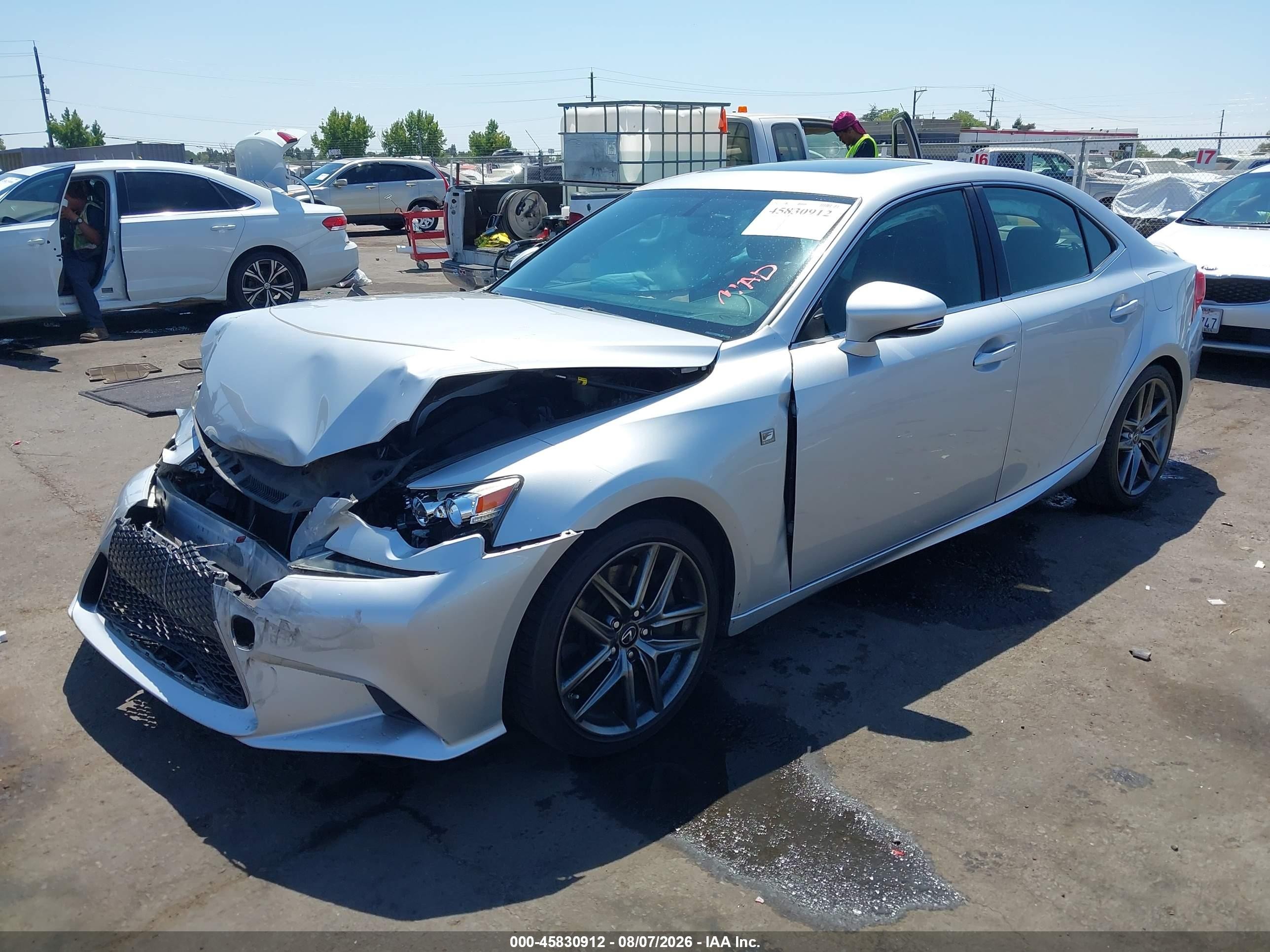 2015 Lexus Is 350   Gray vin: JTHBE1D2XF5021072