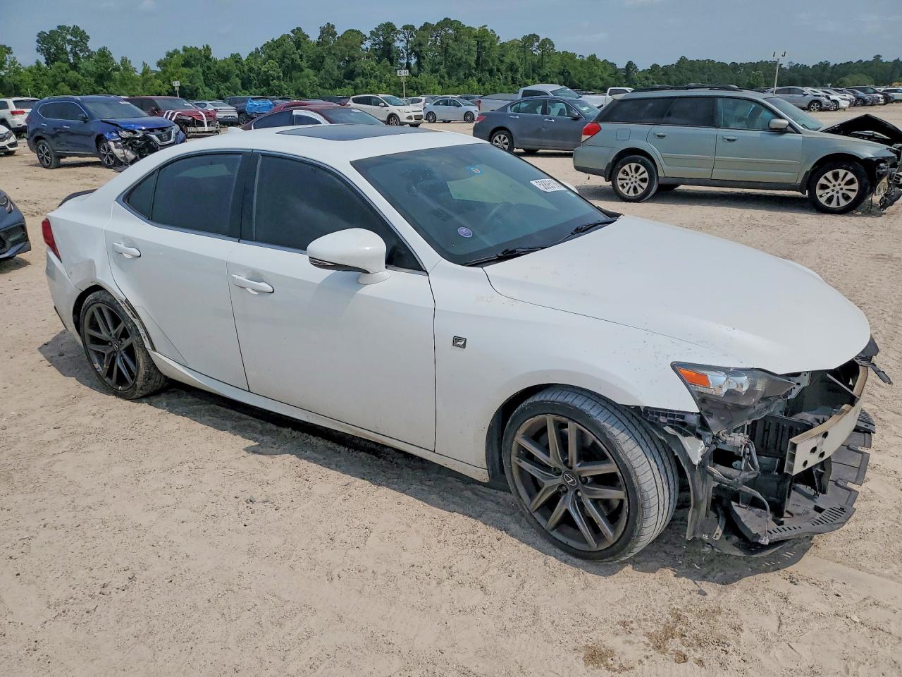 2015 Lexus Is 350 White vin: JTHBE1D2XF5021587