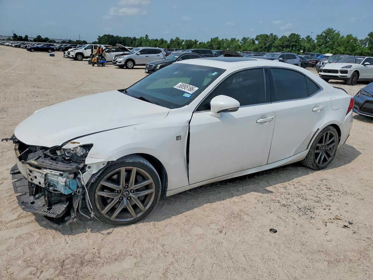 2015 Lexus Is 350 White vin: JTHBE1D2XF5021587