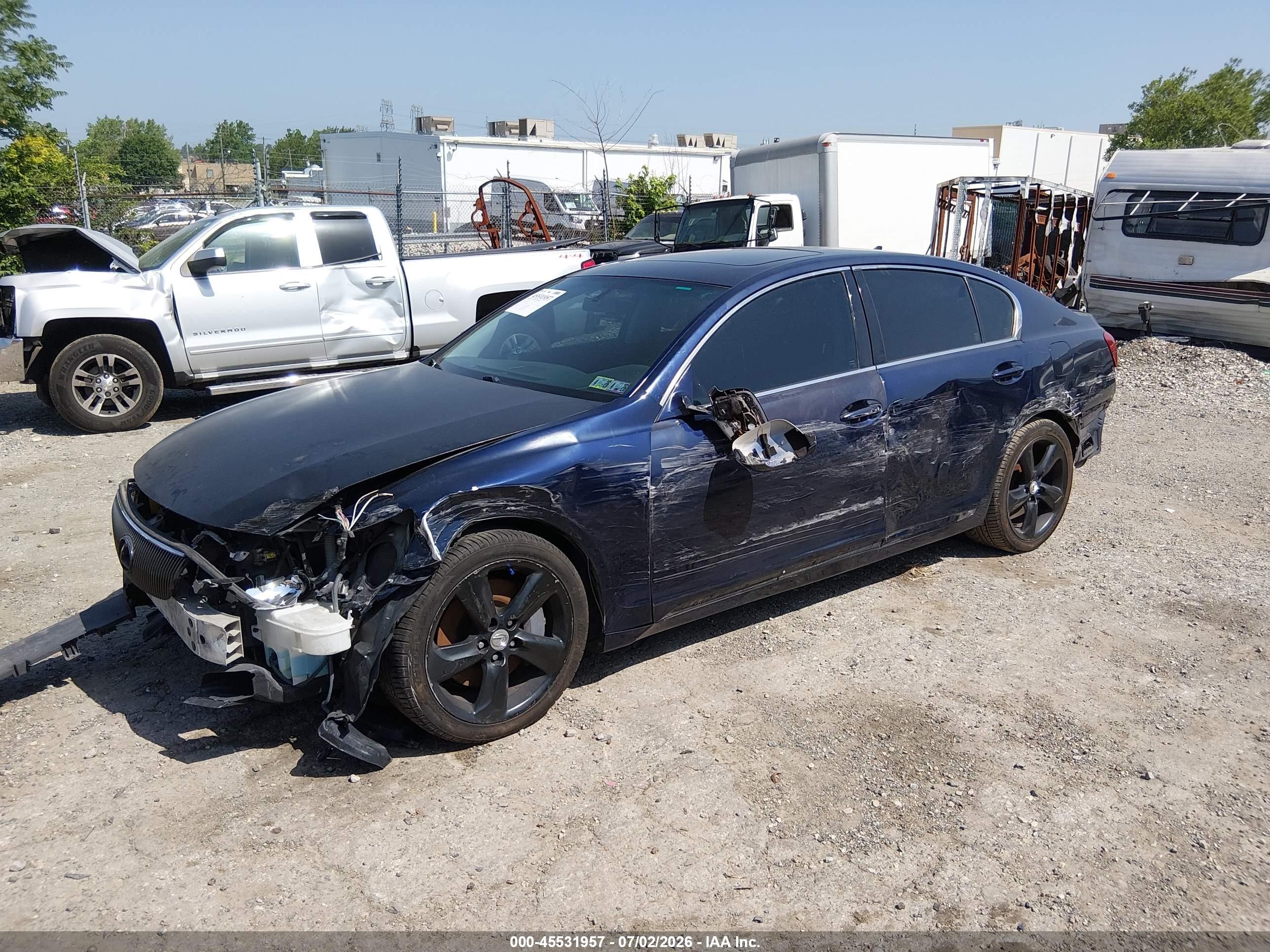2010 Lexus Gs 350   Blue vin: JTHBE1KS4A0048213