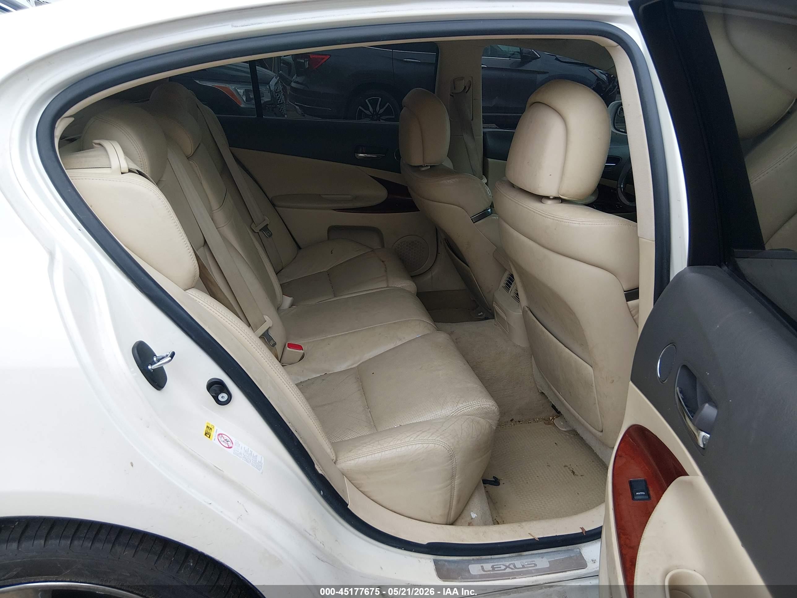 2010 Lexus Gs 350 White vin: JTHBE1KS4A0049085